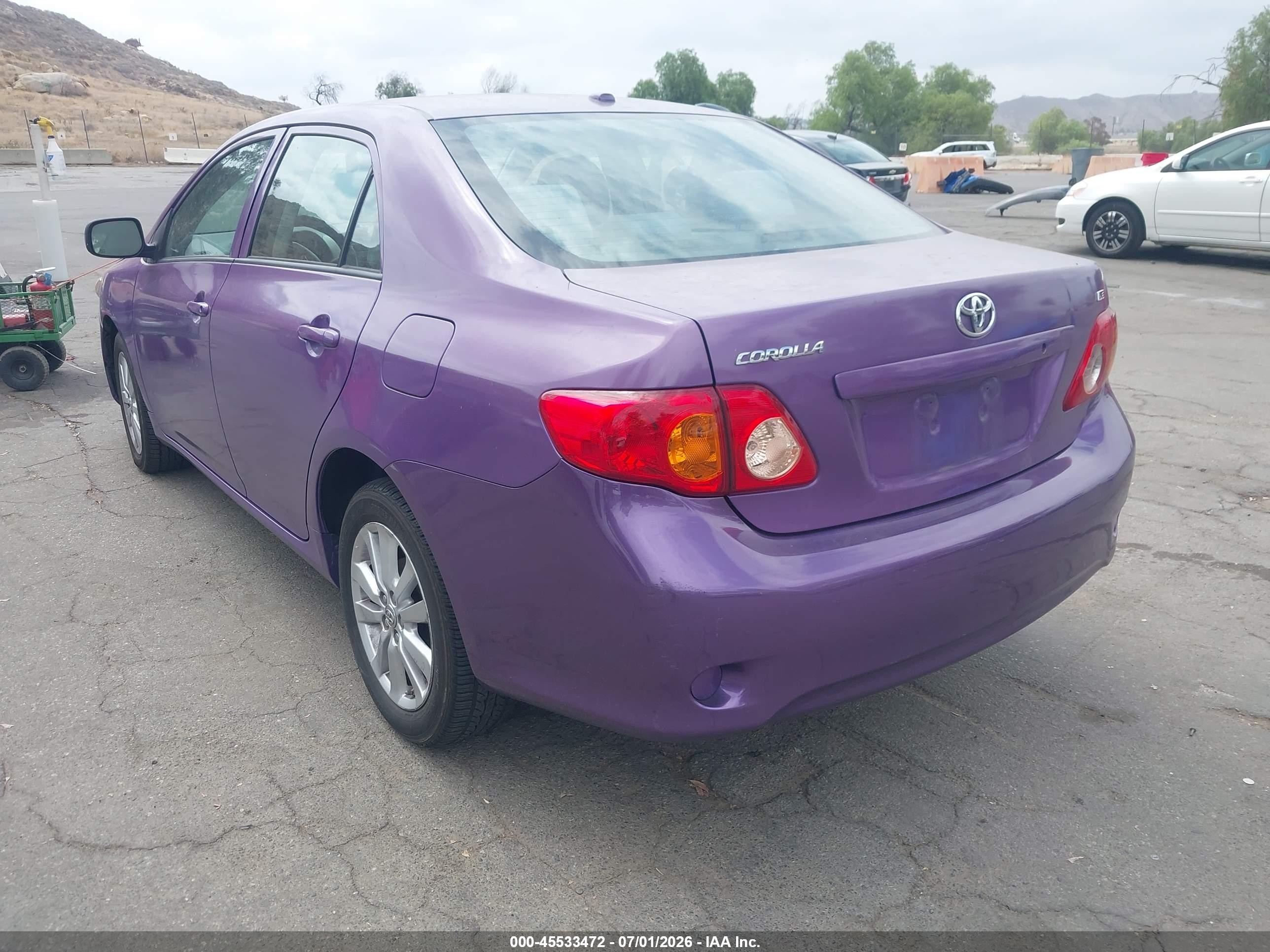 2010 Toyota Corolla Le Purple vin: 2T1BU4EE0AC277411