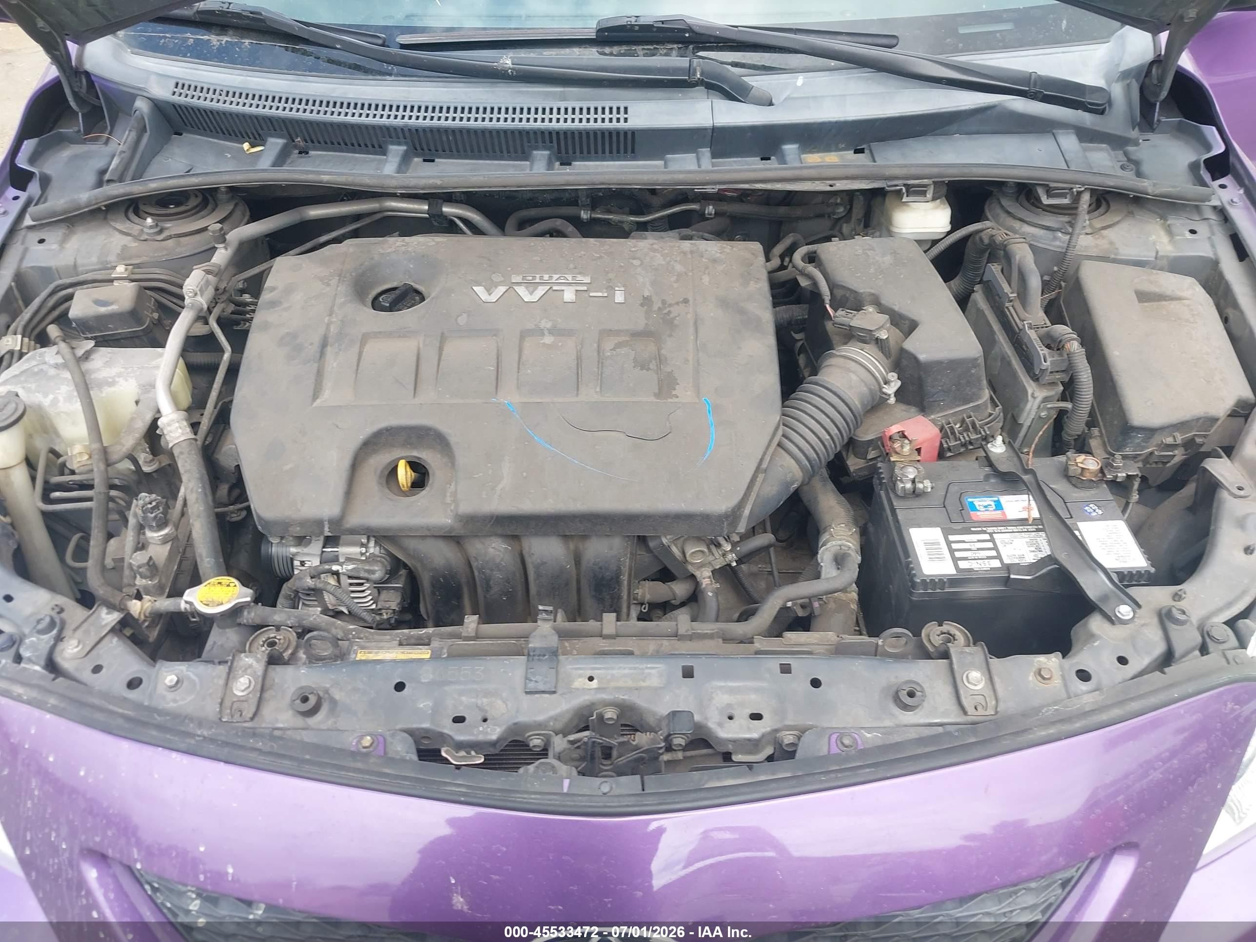 2010 Toyota Corolla Le Purple vin: 2T1BU4EE0AC277411