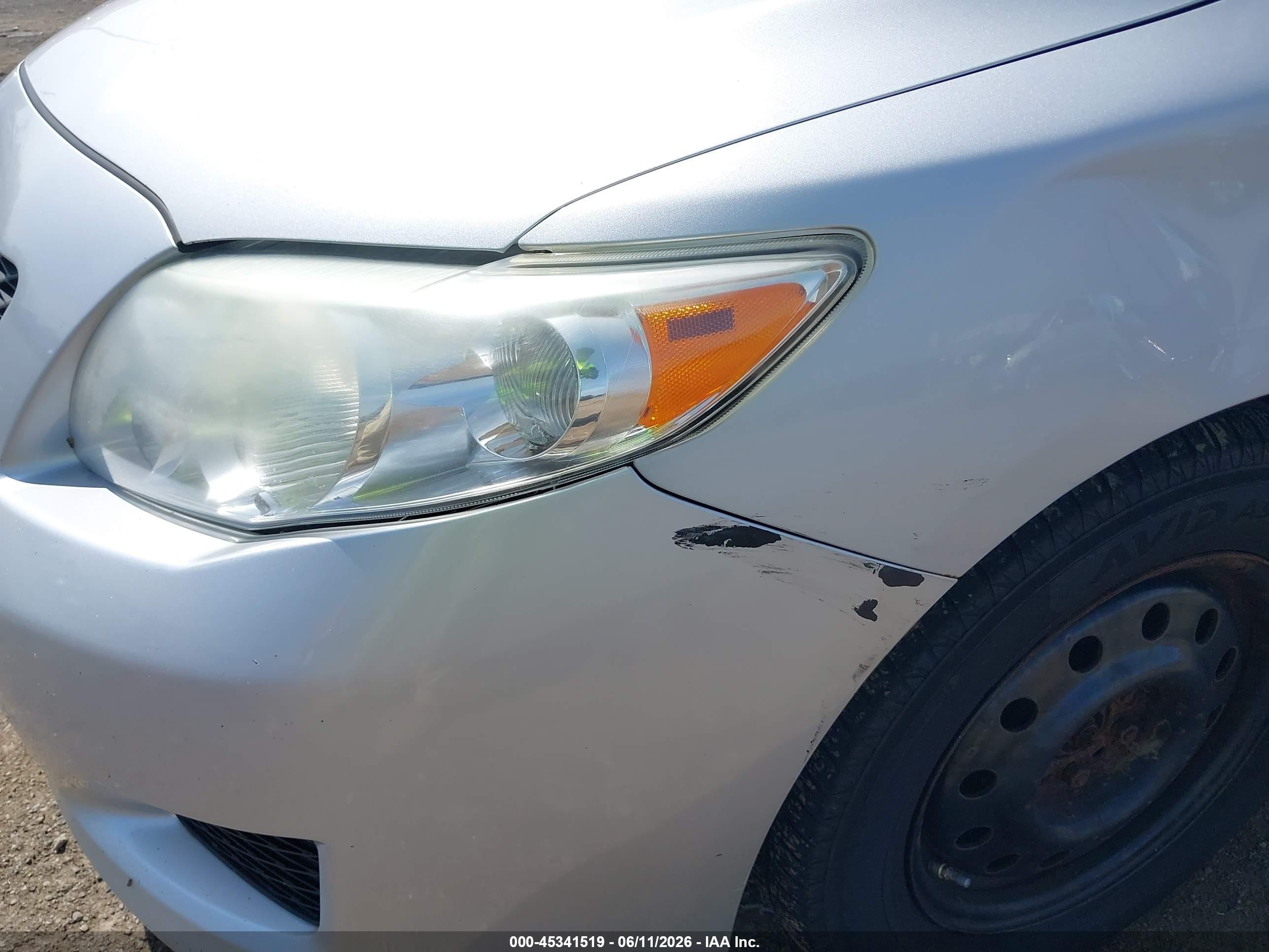 2010 Toyota Corolla Le Silver vin: 2T1BU4EE0AC306972