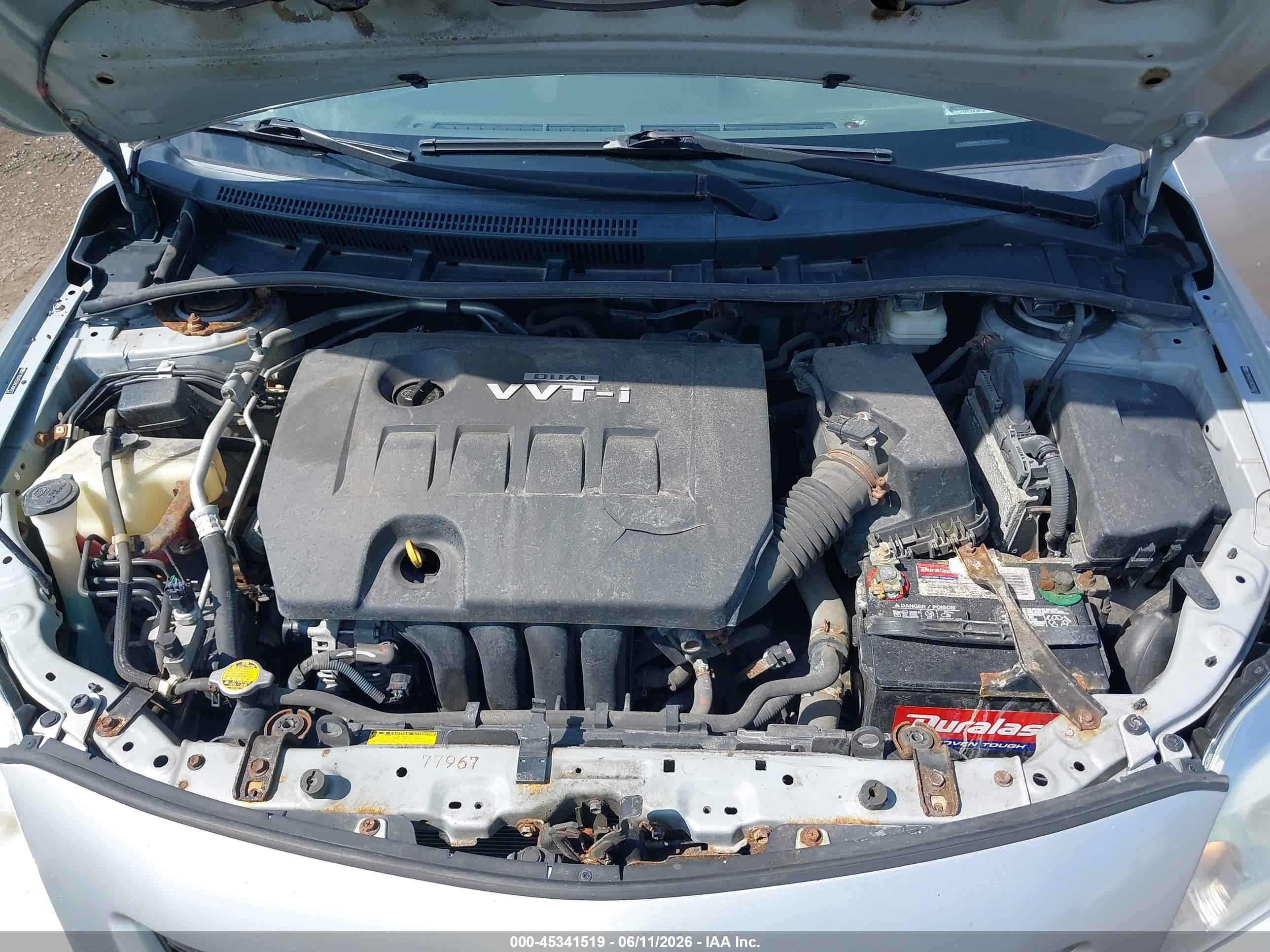 2010 Toyota Corolla Le Silver vin: 2T1BU4EE0AC306972