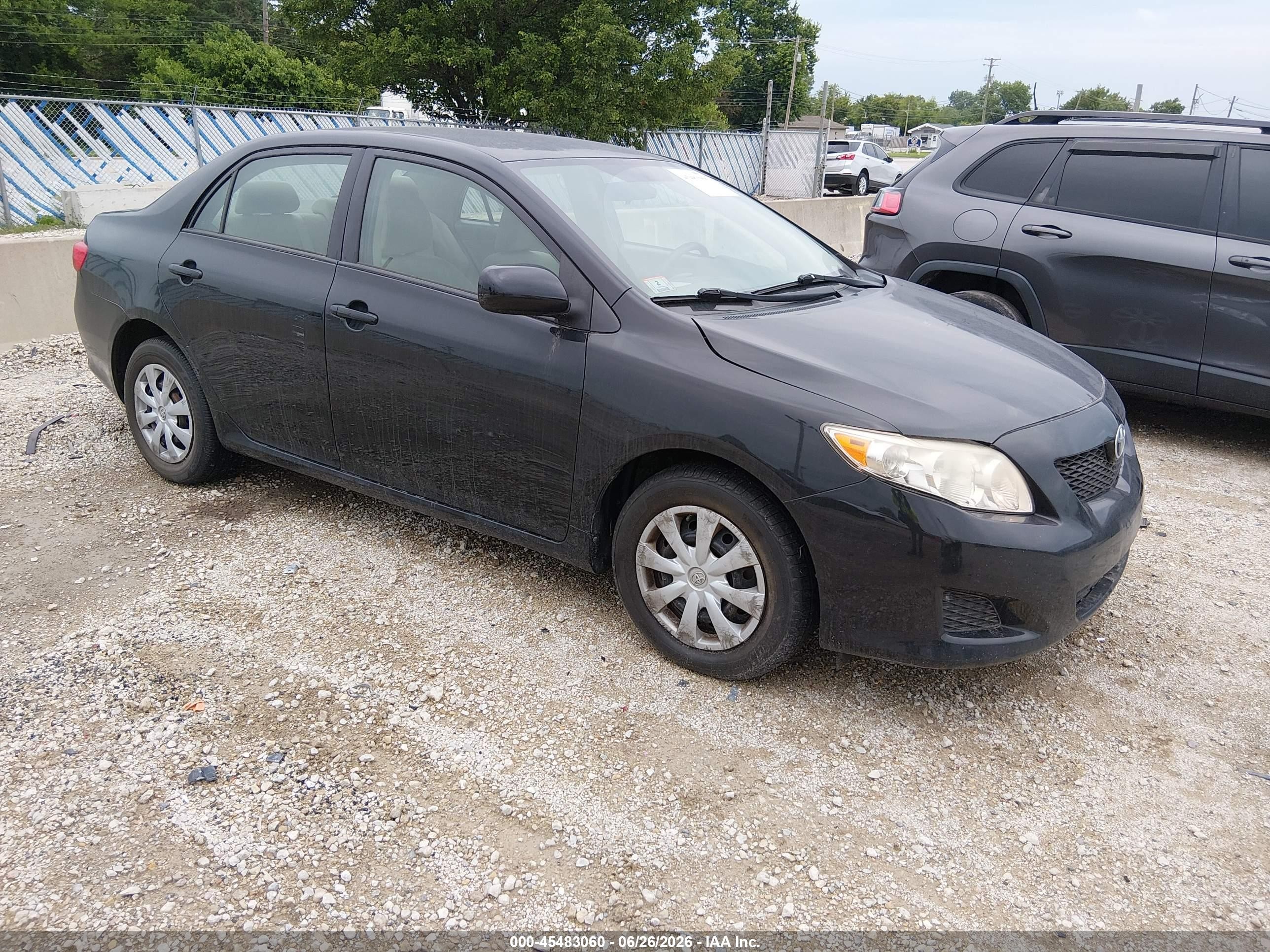 2010 Toyota Corolla Le Black vin: 2T1BU4EE0AC313484