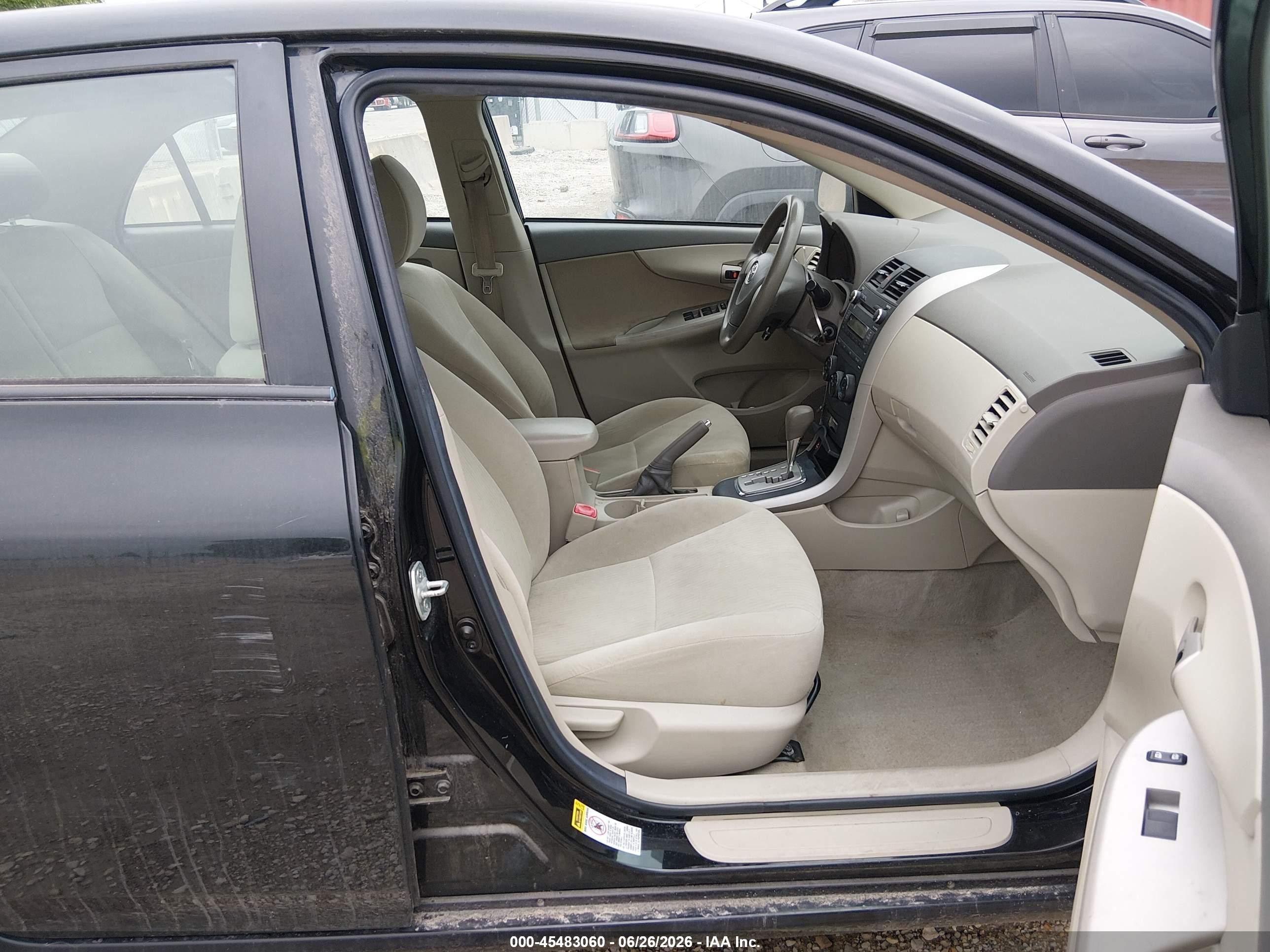 2010 Toyota Corolla Le Black vin: 2T1BU4EE0AC313484