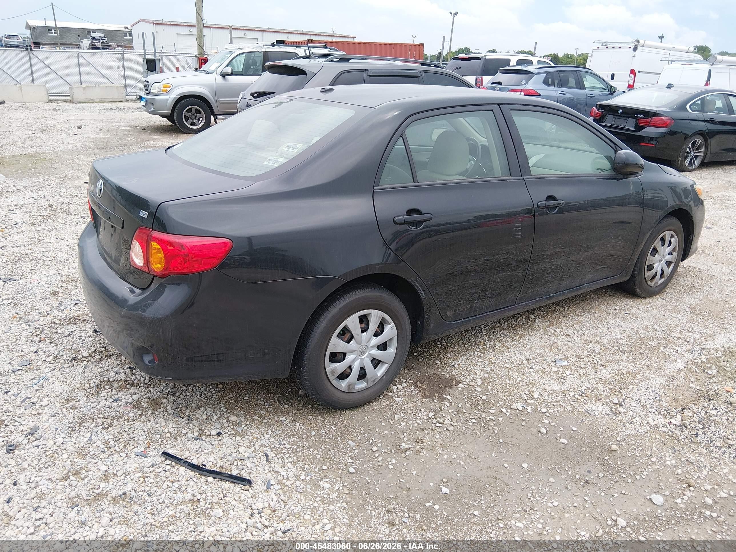 2010 Toyota Corolla Le Black vin: 2T1BU4EE0AC313484