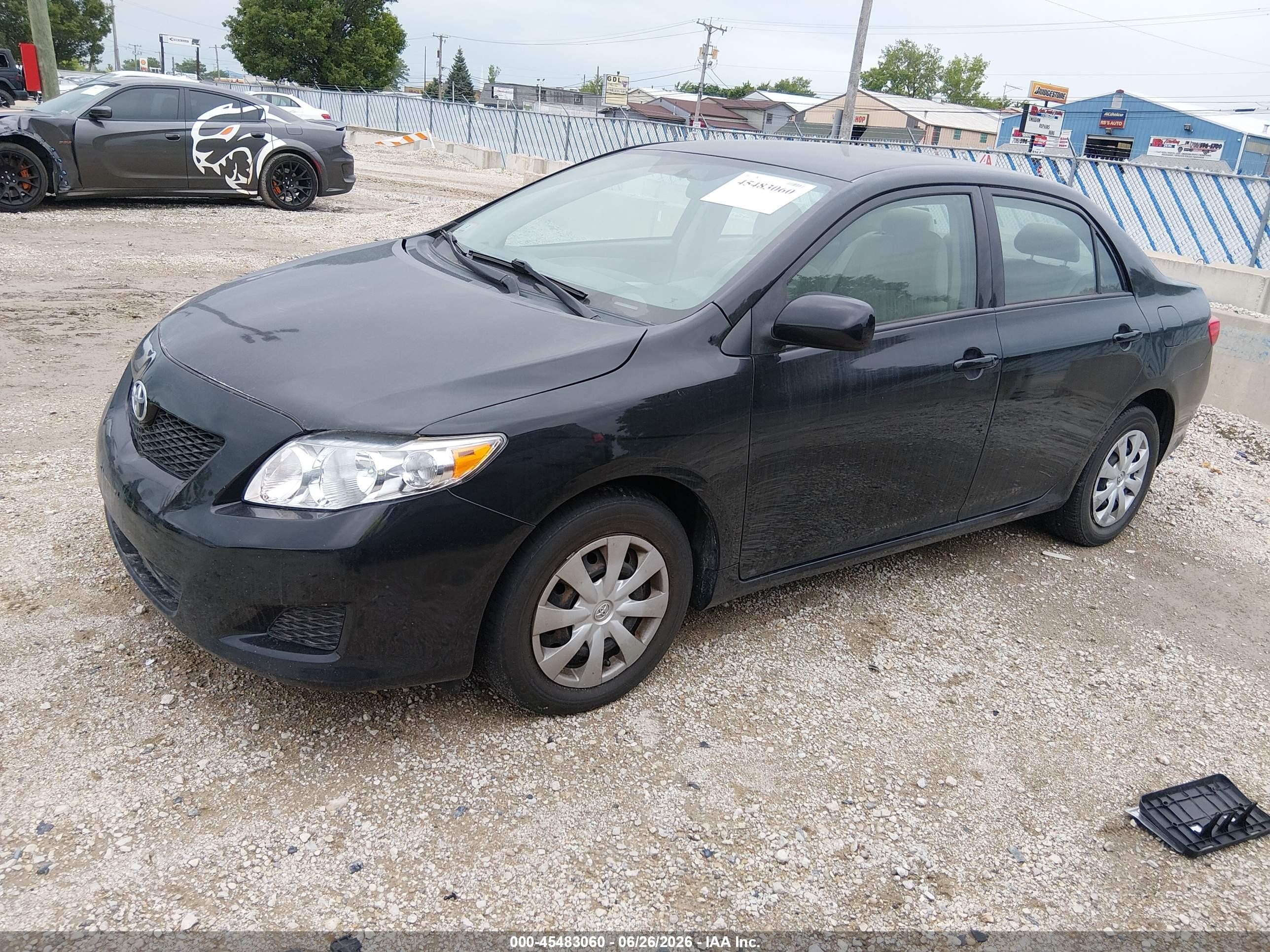 2010 Toyota Corolla Le Black vin: 2T1BU4EE0AC313484