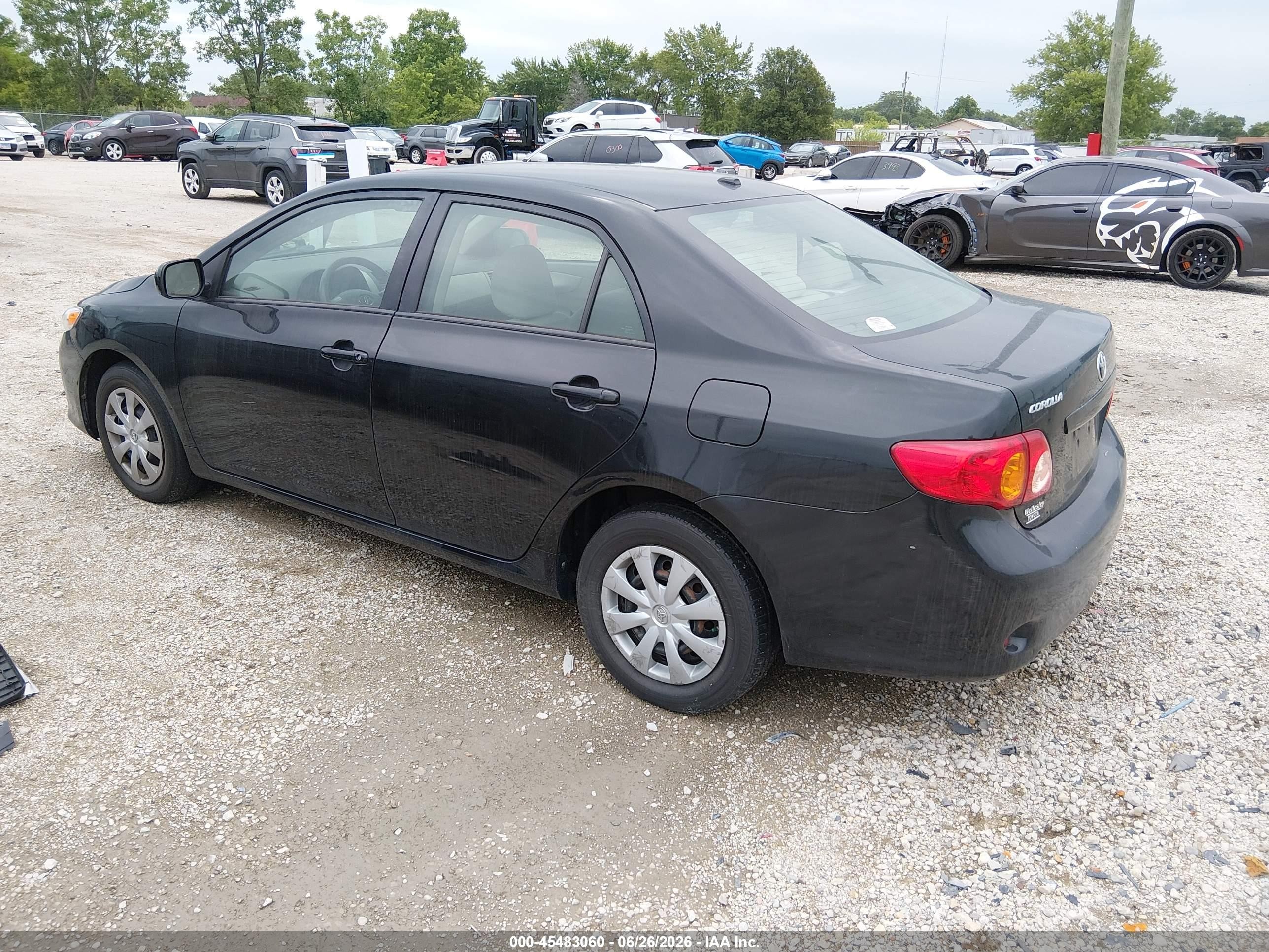 2010 Toyota Corolla Le Black vin: 2T1BU4EE0AC313484