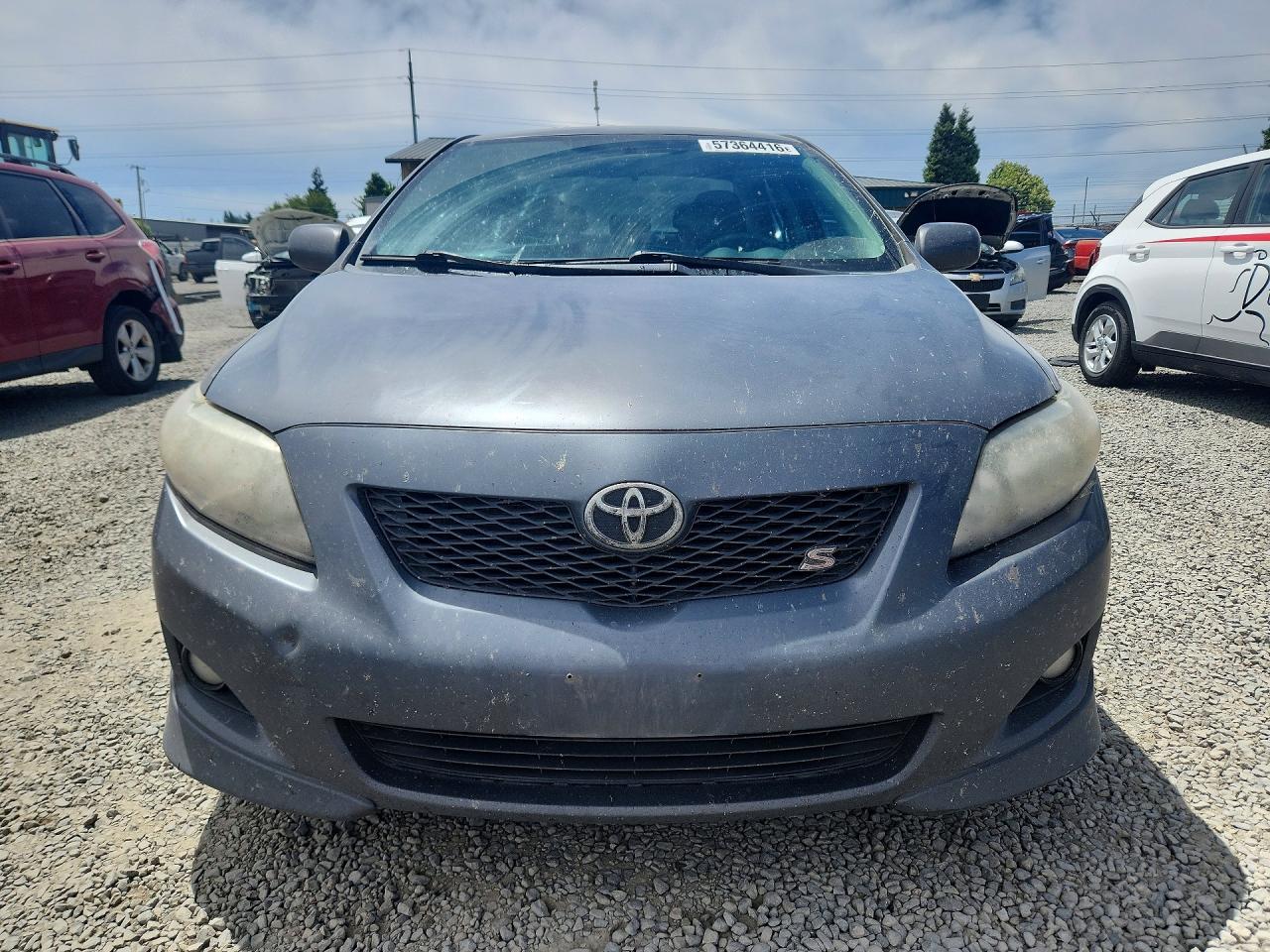 2010 Toyota Corolla S Gray vin: 2T1BU4EE0AC415576