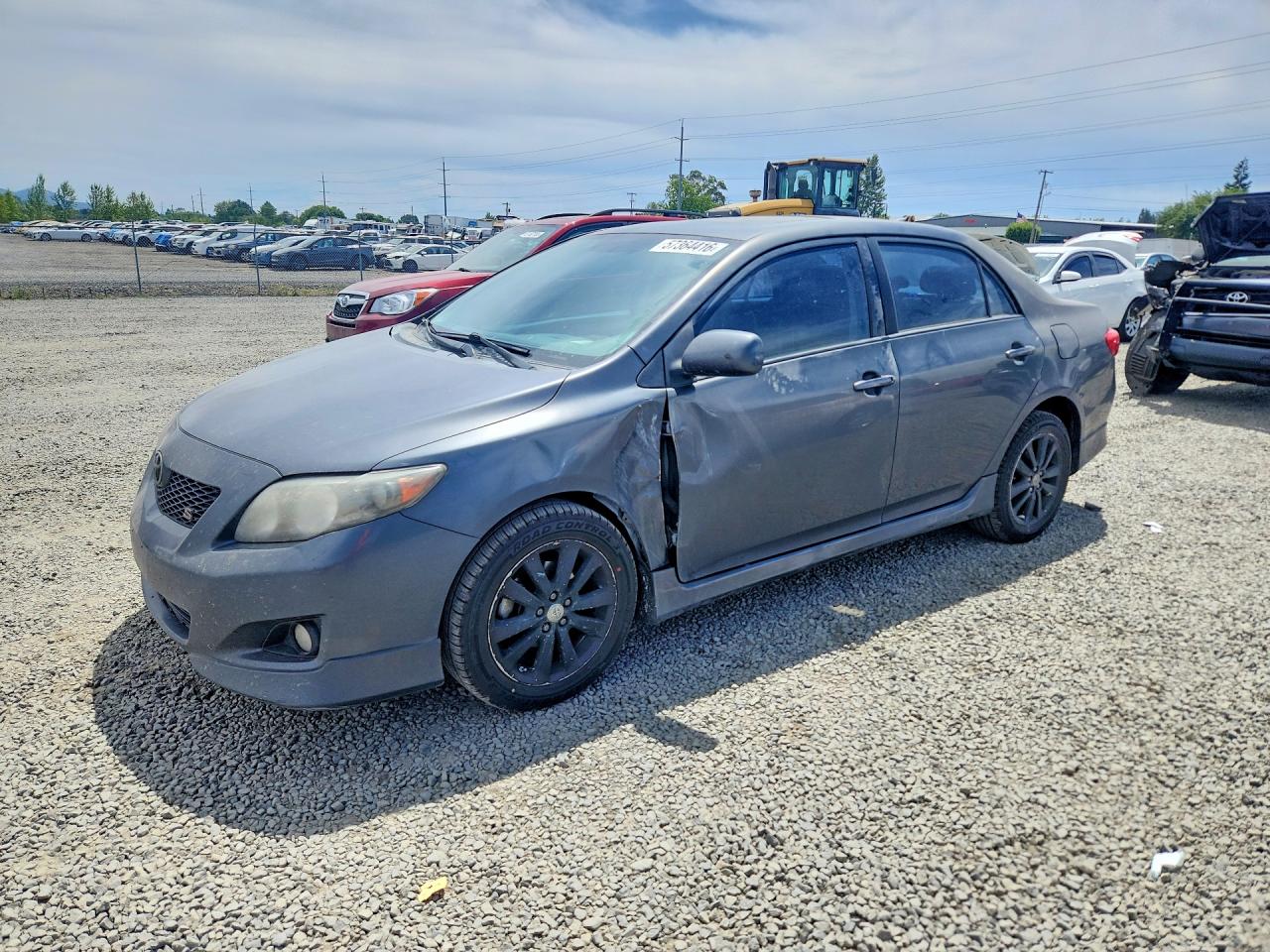2010 Toyota Corolla S Gray vin: 2T1BU4EE0AC415576