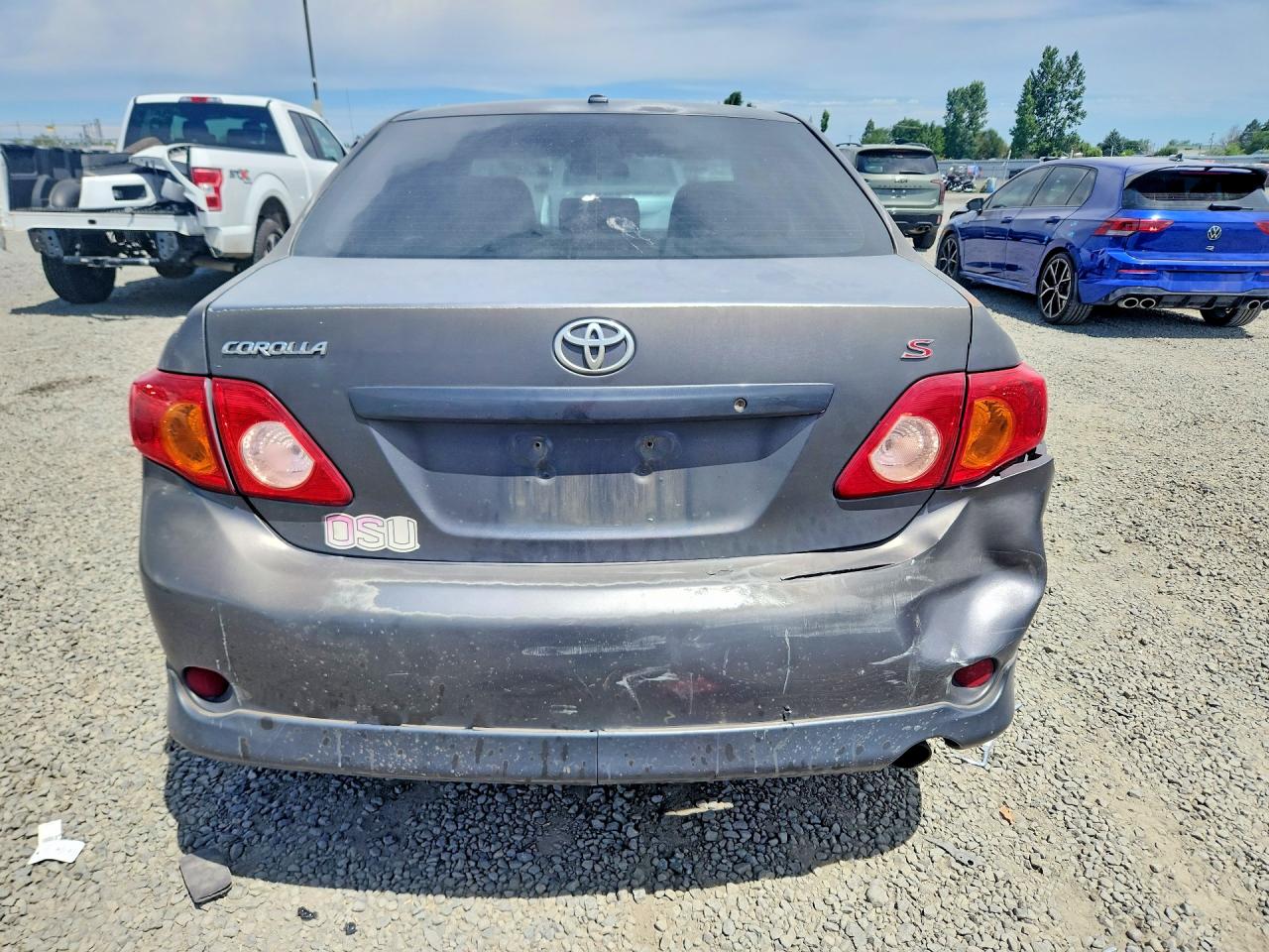 2010 Toyota Corolla S Gray vin: 2T1BU4EE0AC415576