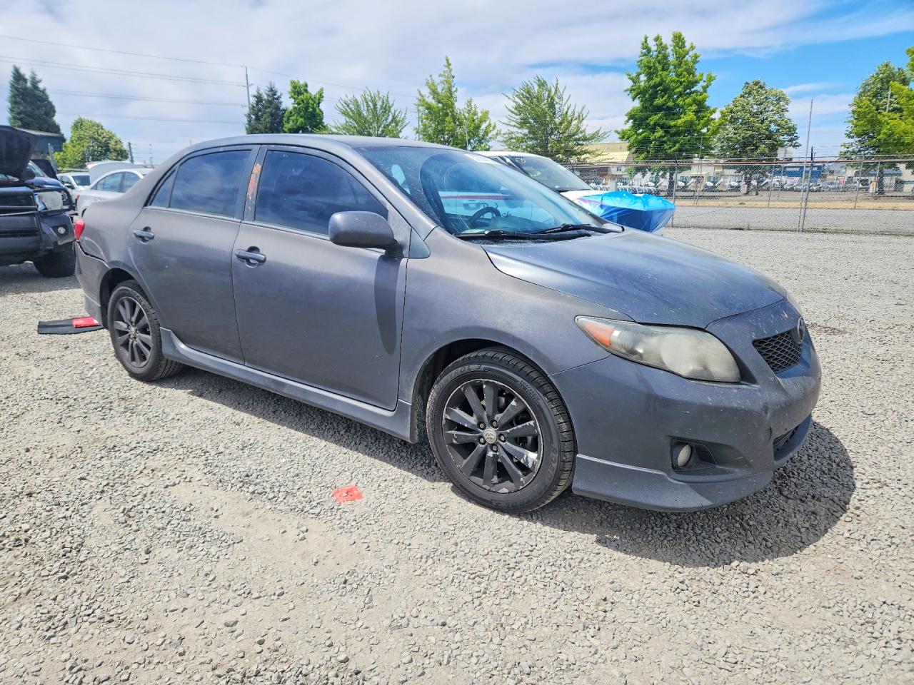 2010 Toyota Corolla S Gray vin: 2T1BU4EE0AC415576