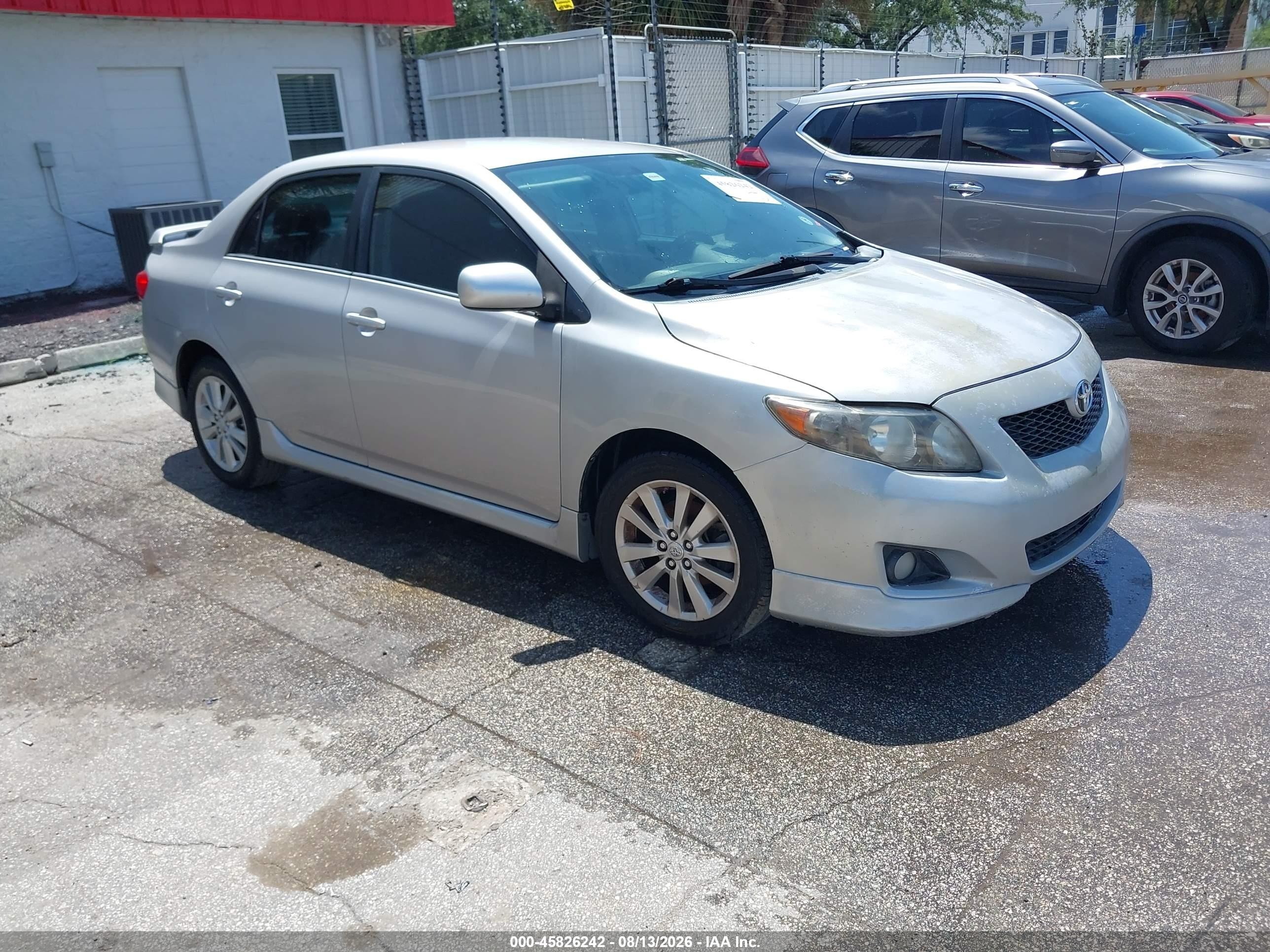 2010 Toyota Corolla S Silver vin: 2T1BU4EE0AC427646