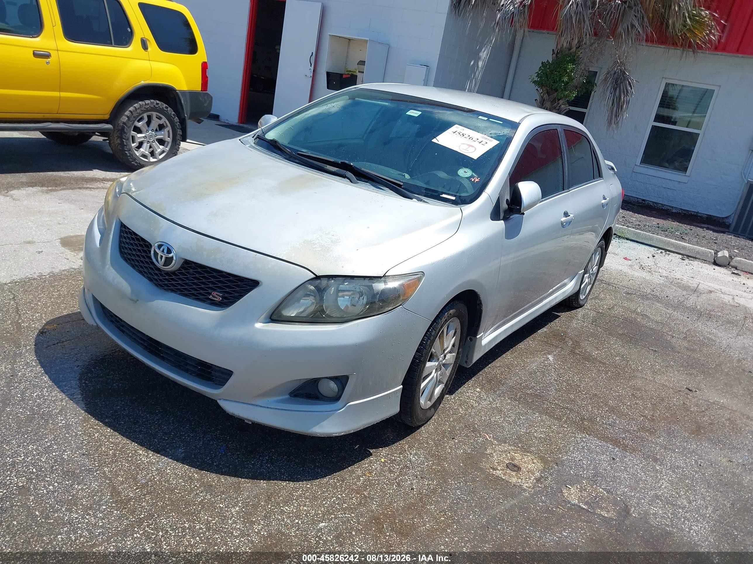 2010 Toyota Corolla S Silver vin: 2T1BU4EE0AC427646