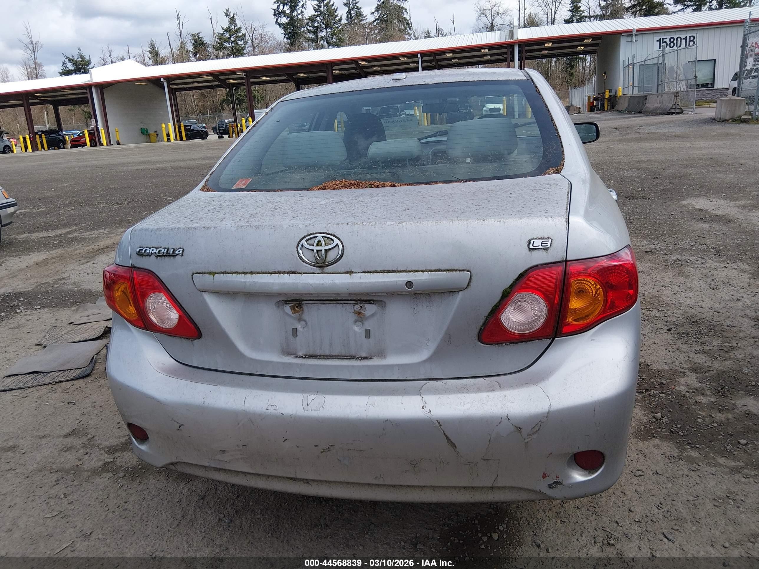 2010 Toyota Corolla Le Gray vin: 2T1BU4EE0AC432653