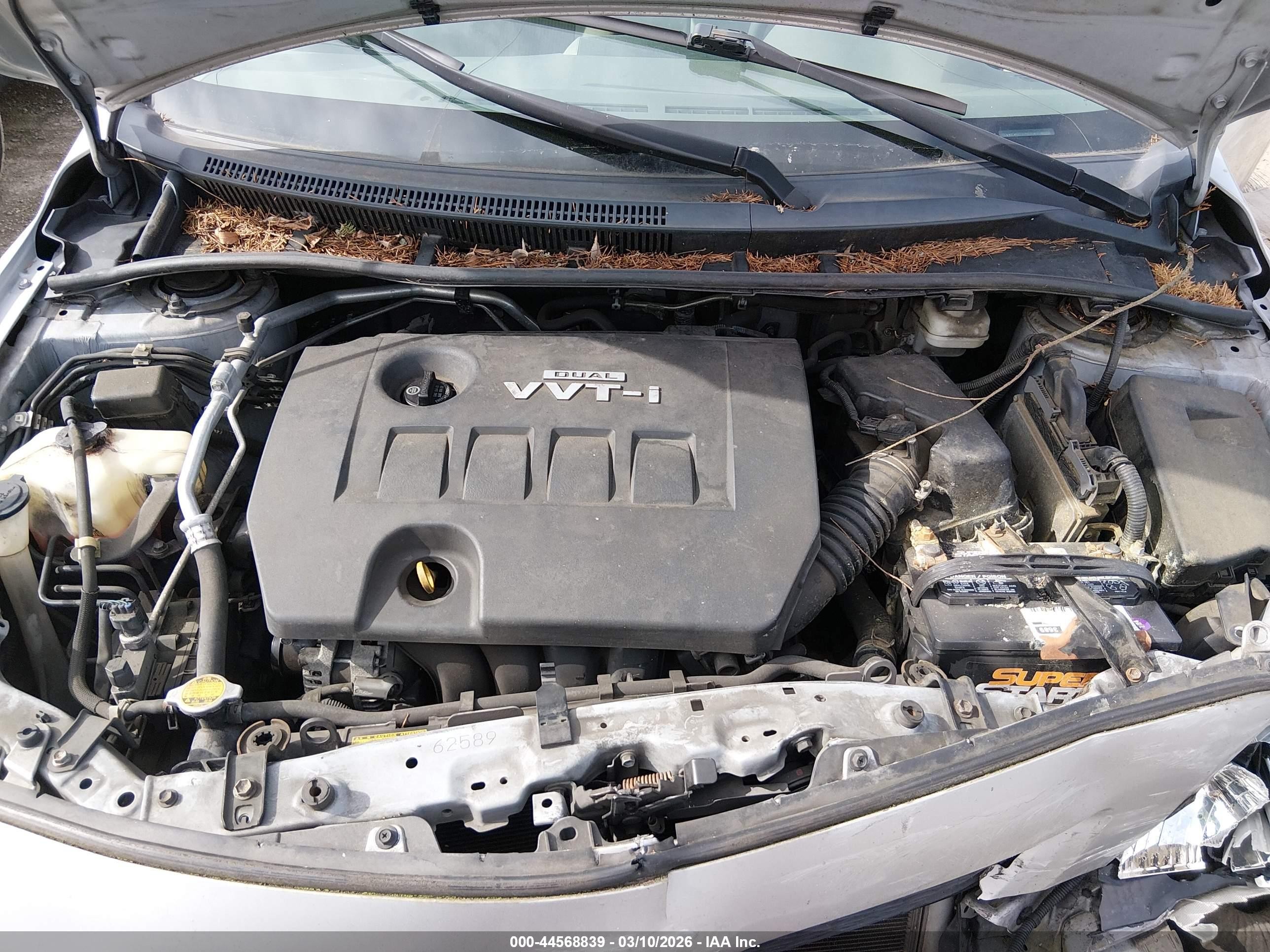 2010 Toyota Corolla Le Gray vin: 2T1BU4EE0AC432653