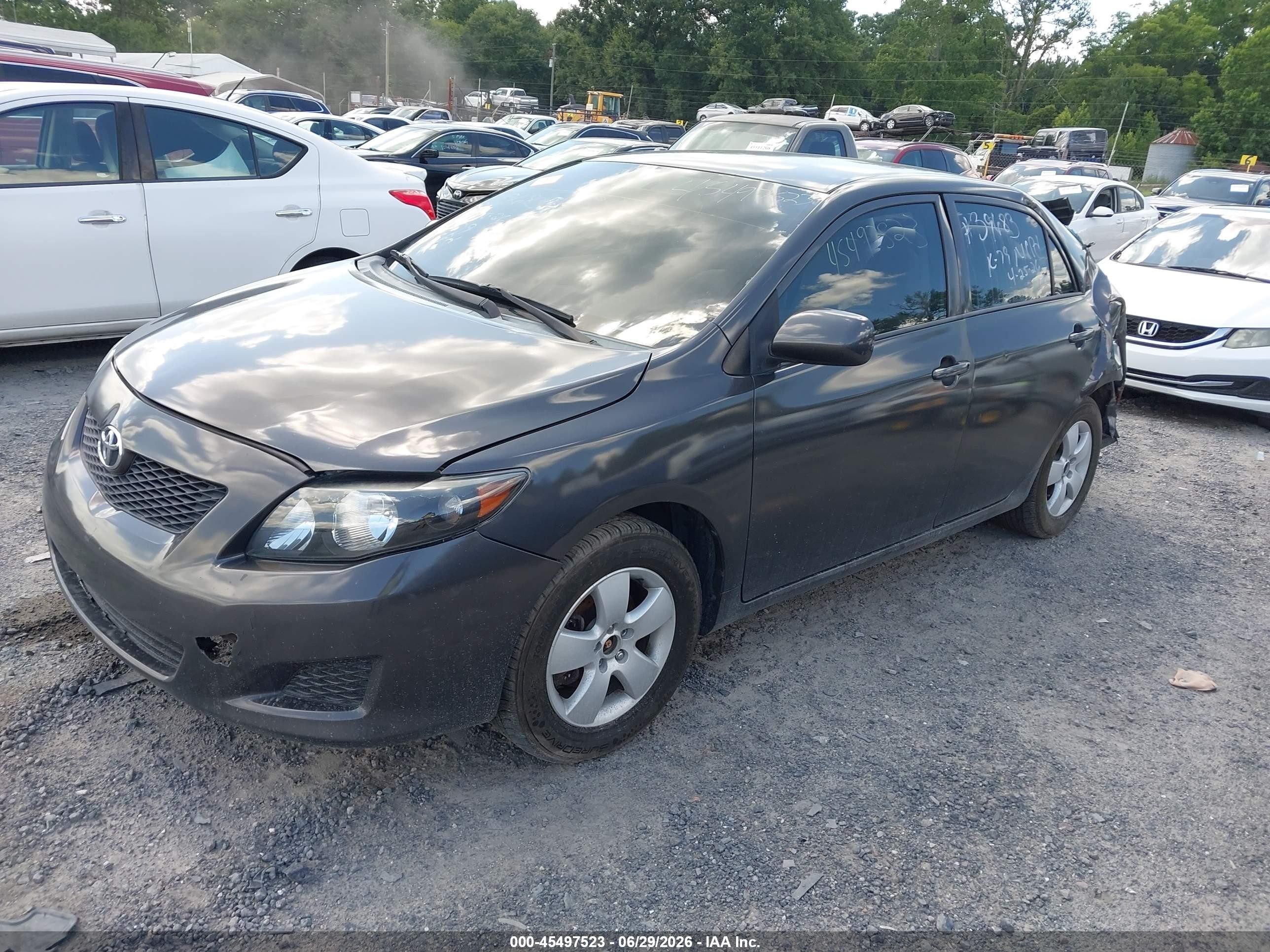 2010 Toyota Corolla Le Gray vin: 2T1BU4EE0AC442583