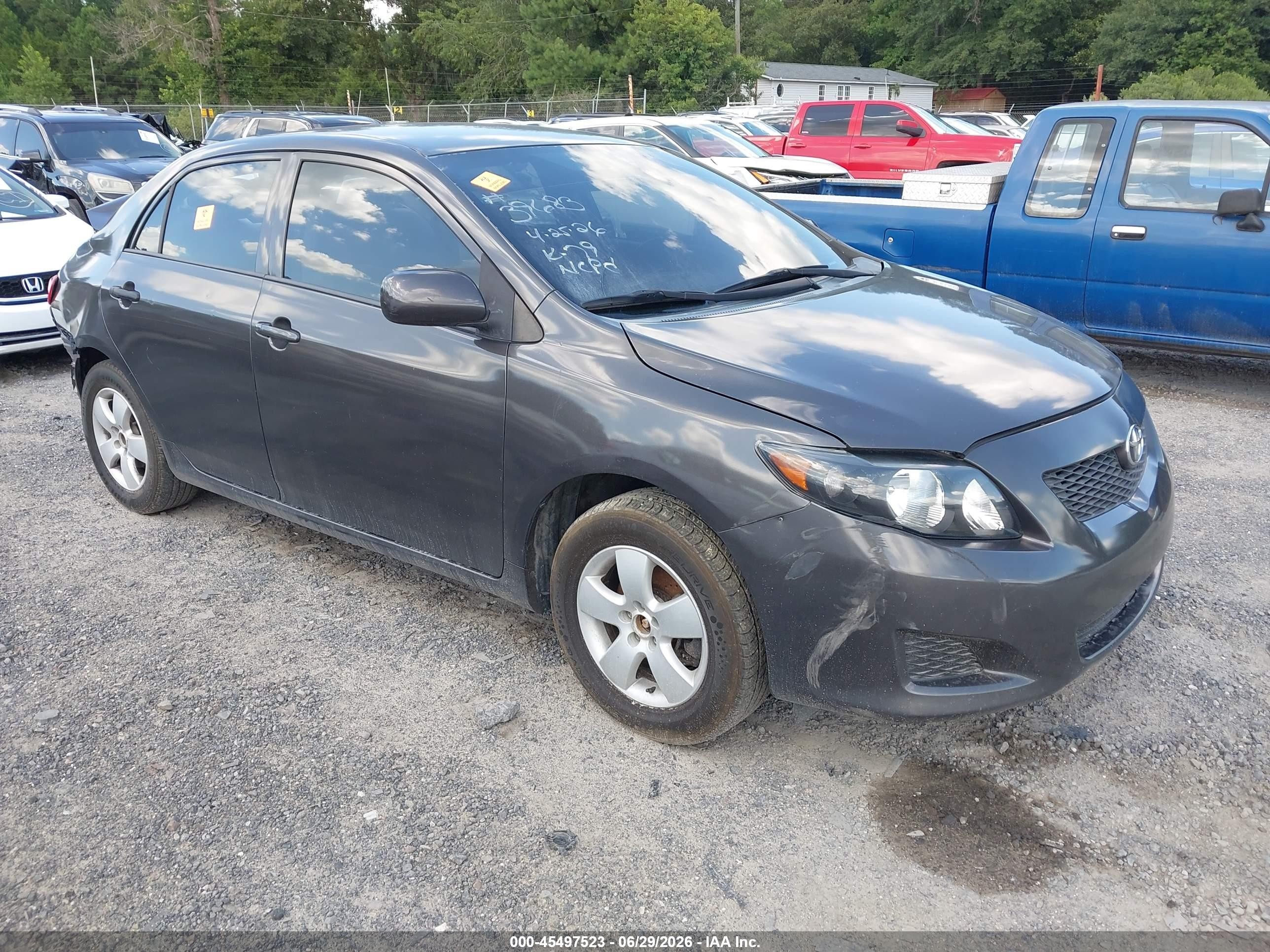 2010 Toyota Corolla Le Gray vin: 2T1BU4EE0AC442583