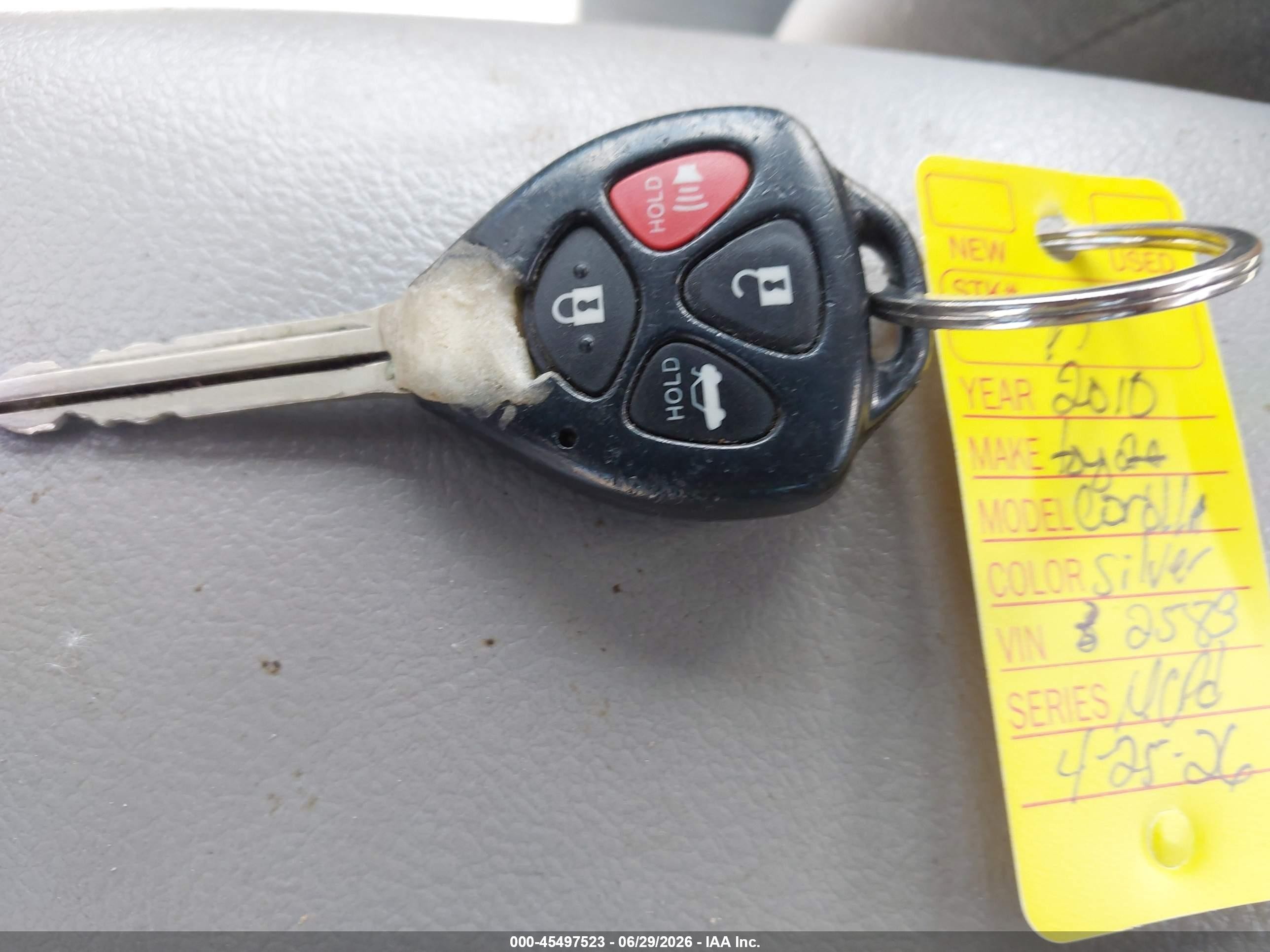 2010 Toyota Corolla Le Gray vin: 2T1BU4EE0AC442583