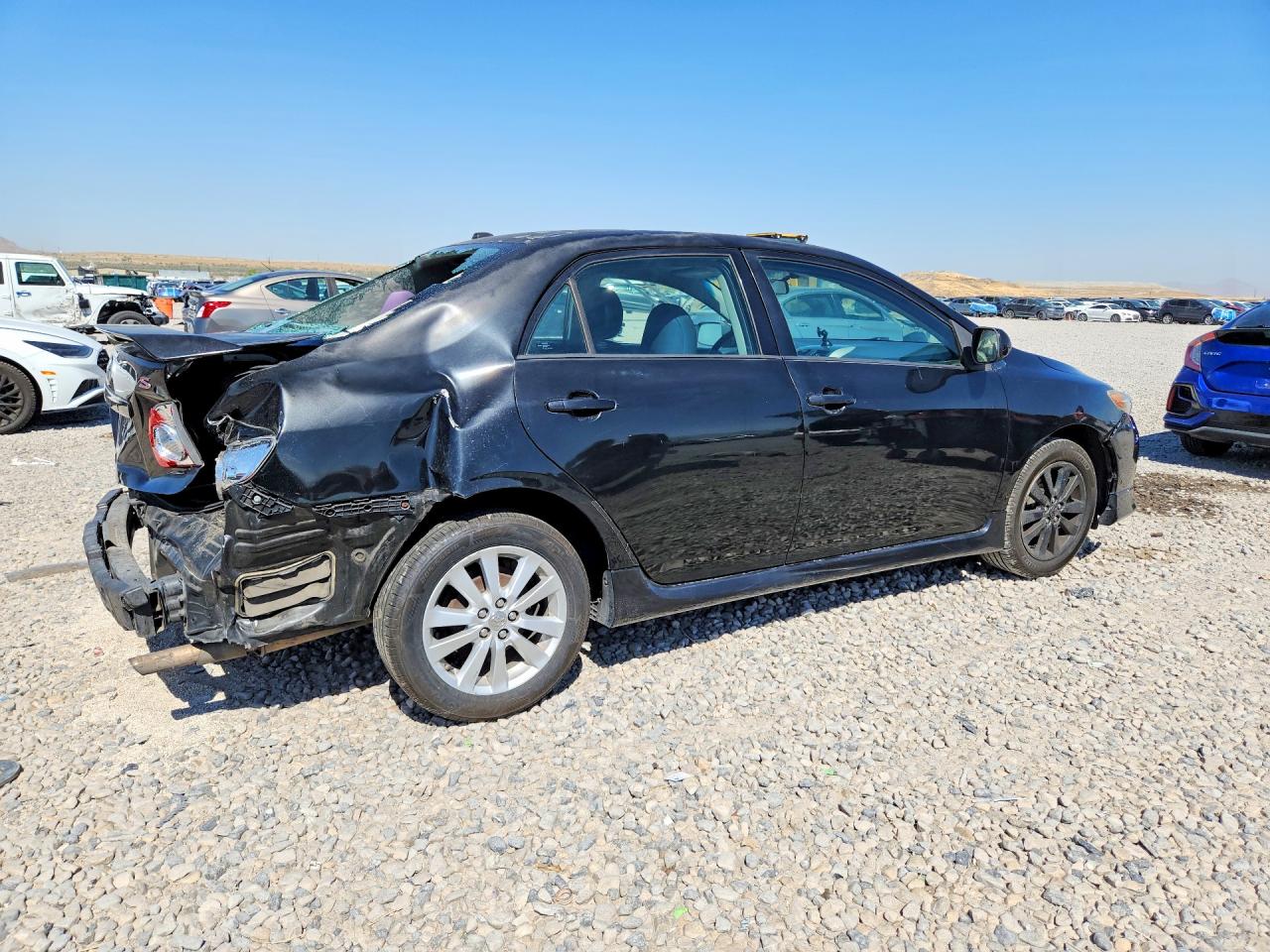 2010 Toyota Corolla S Black vin: 2T1BU4EE0AC453339