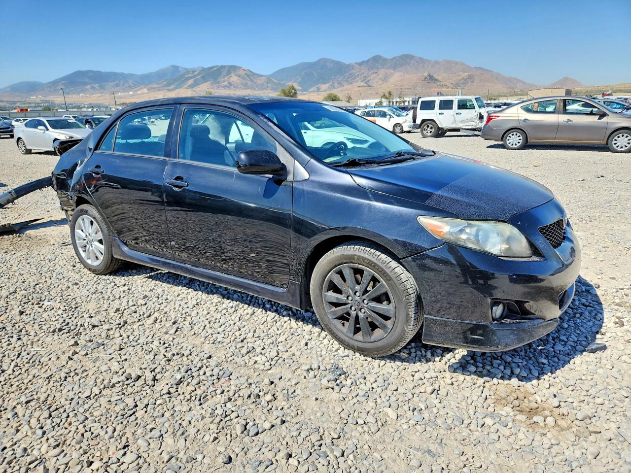 2010 Toyota Corolla S Black vin: 2T1BU4EE0AC453339