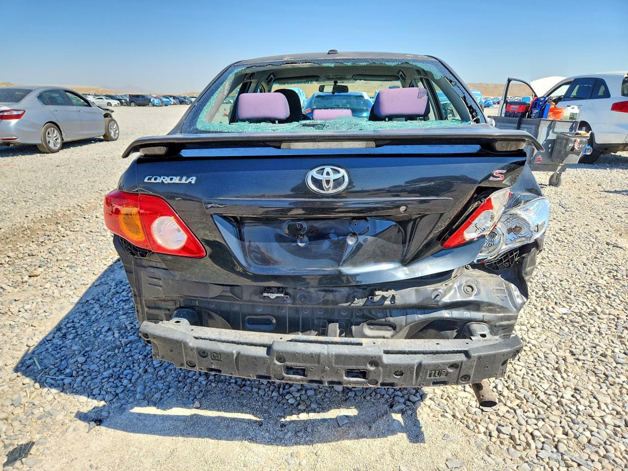 2010 Toyota Corolla S Black vin: 2T1BU4EE0AC453339