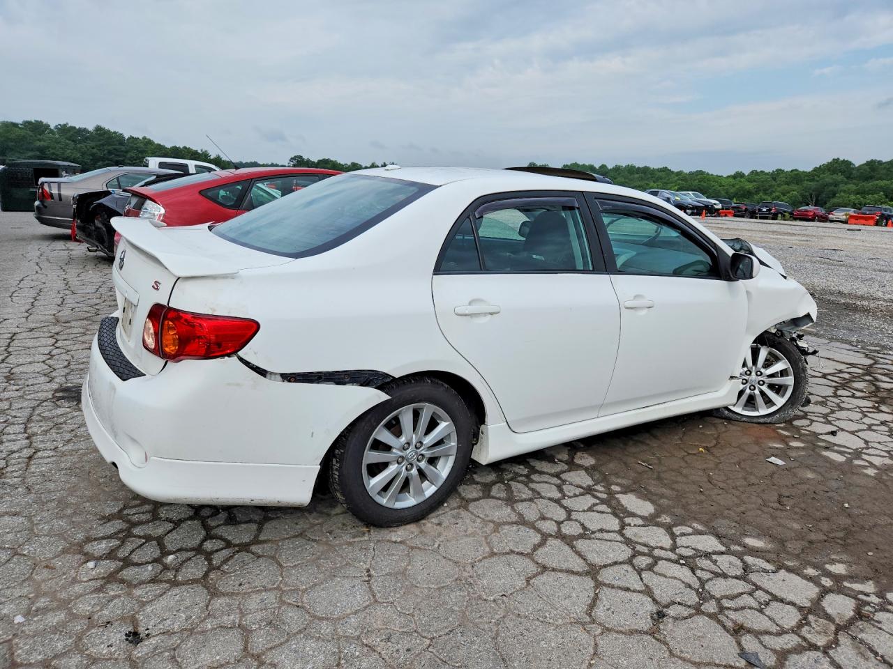 2010 Toyota Corolla S White vin: 2T1BU4EE0AC456886