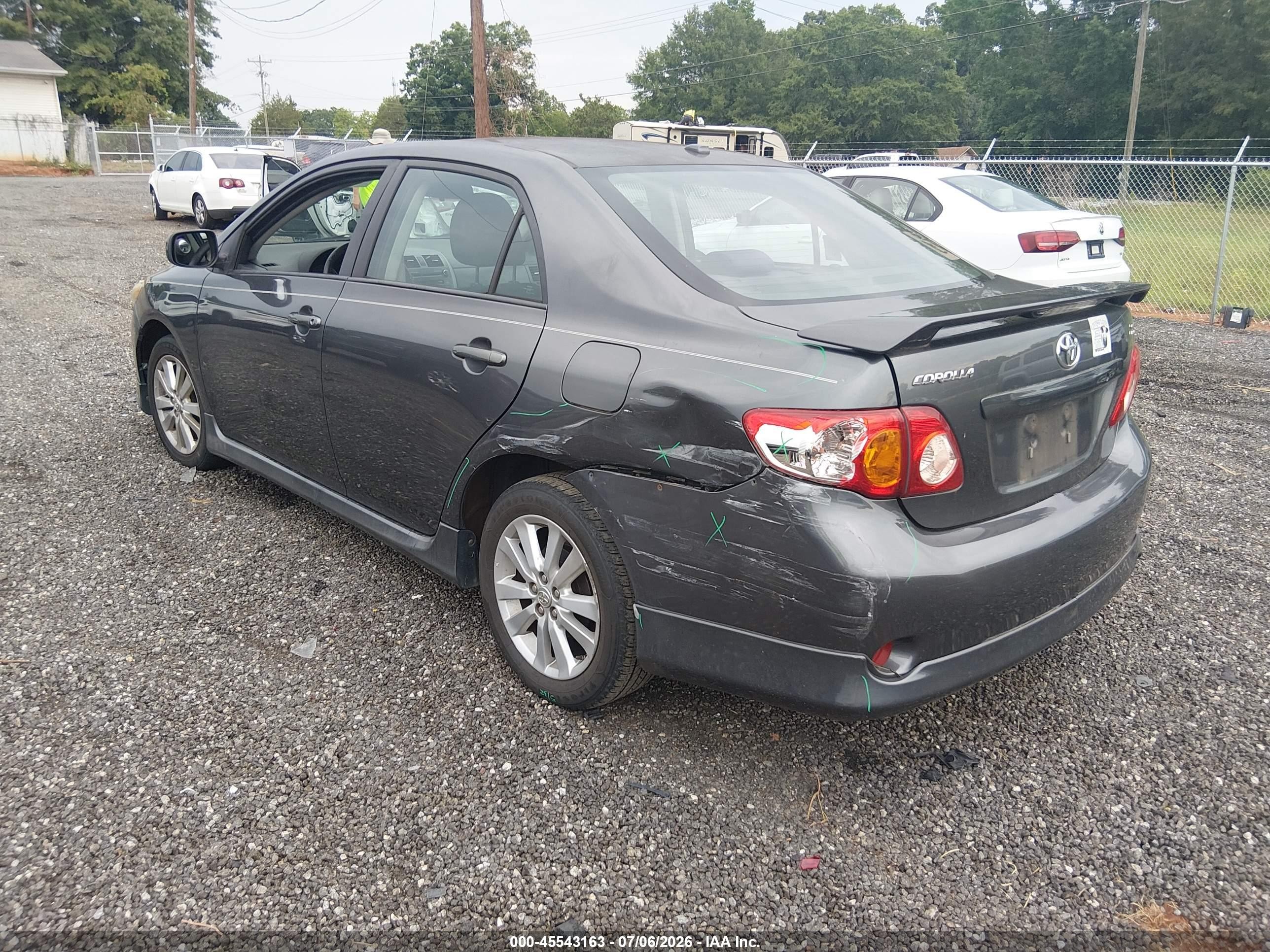 2010 Toyota Corolla S Gray vin: 2T1BU4EE0AC461795