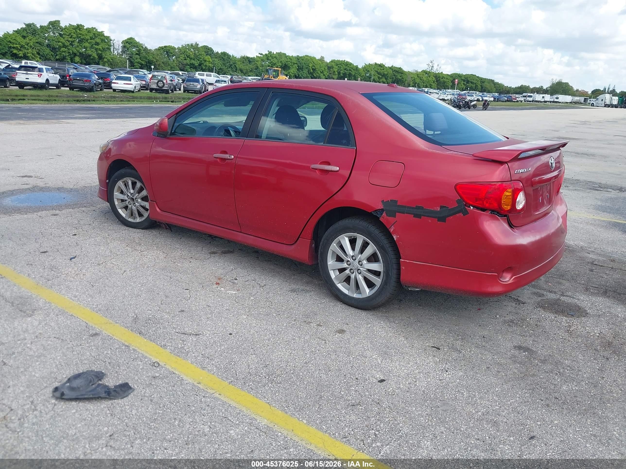 2010 Toyota Corolla S Red vin: 2T1BU4EE0AC463272