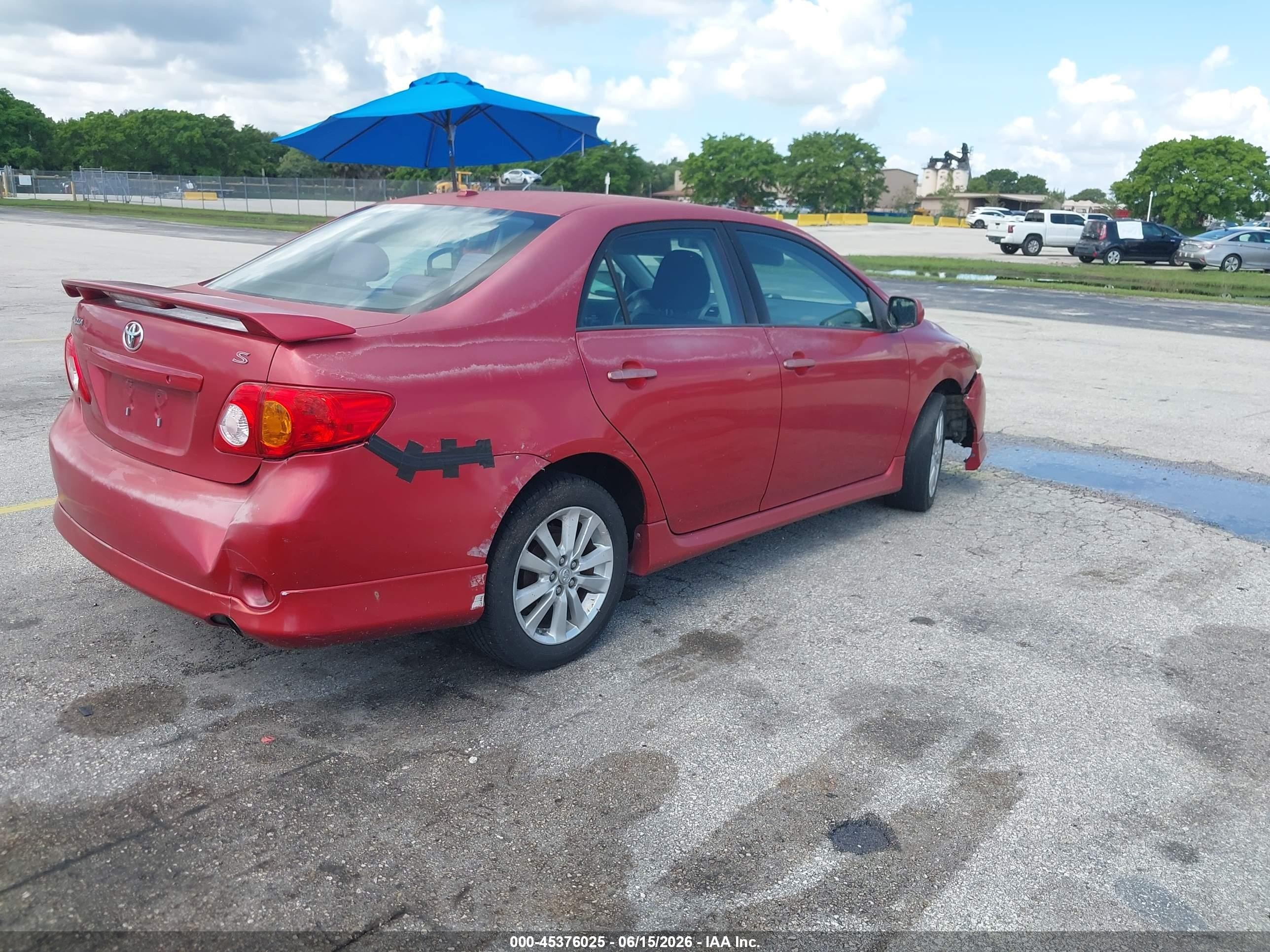 2010 Toyota Corolla S Red vin: 2T1BU4EE0AC463272