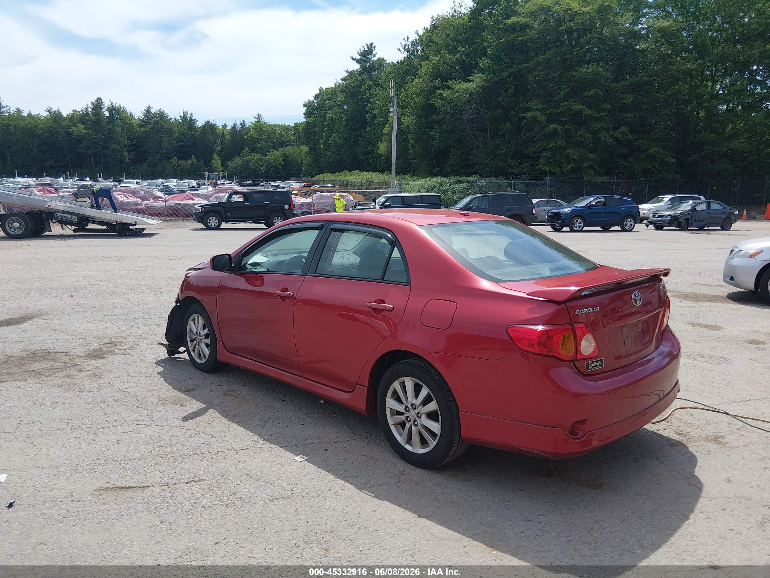 2010 Toyota Corolla S Burgundy vin: 2T1BU4EE0AC469279