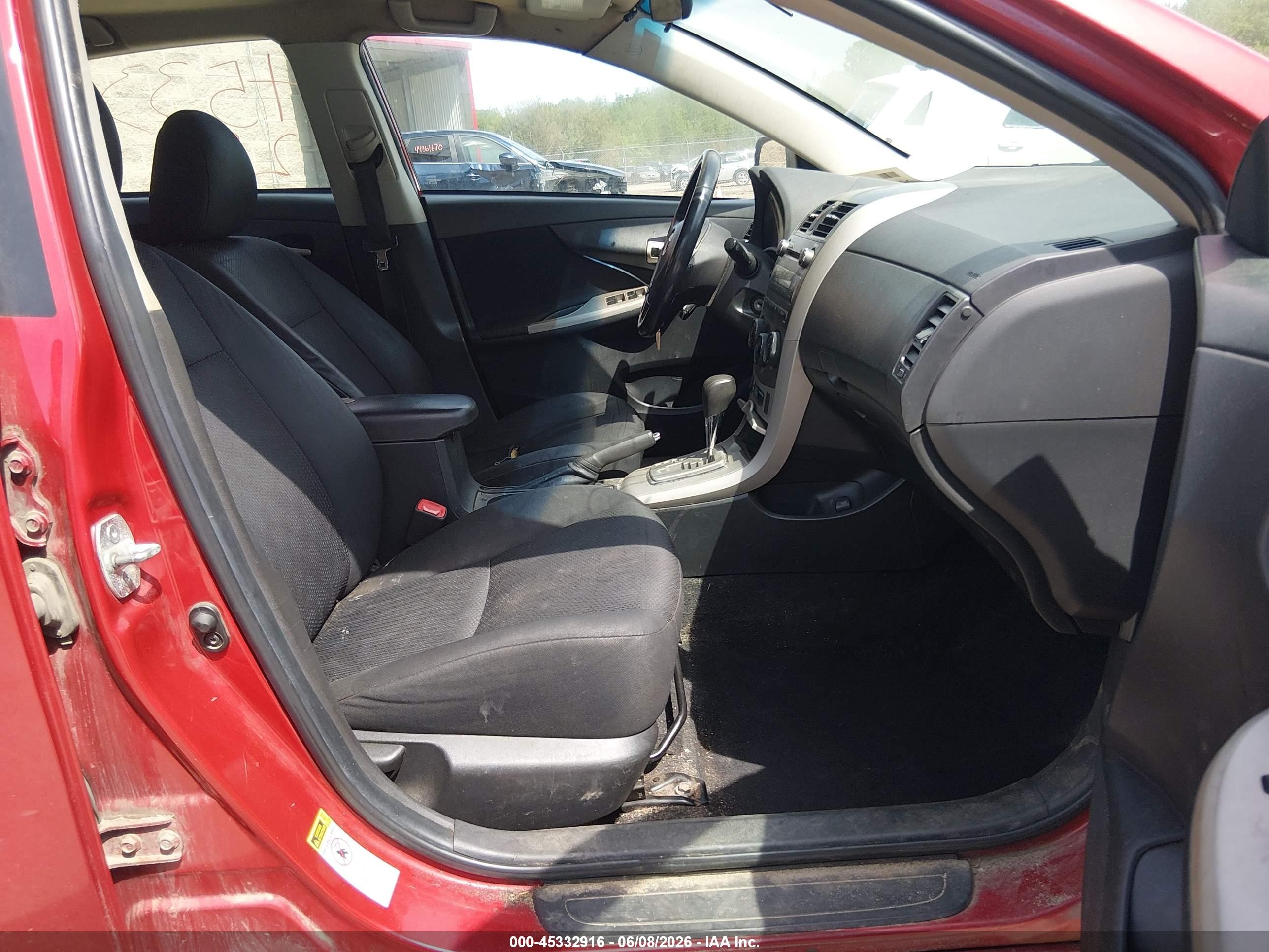 2010 Toyota Corolla S Burgundy vin: 2T1BU4EE0AC469279