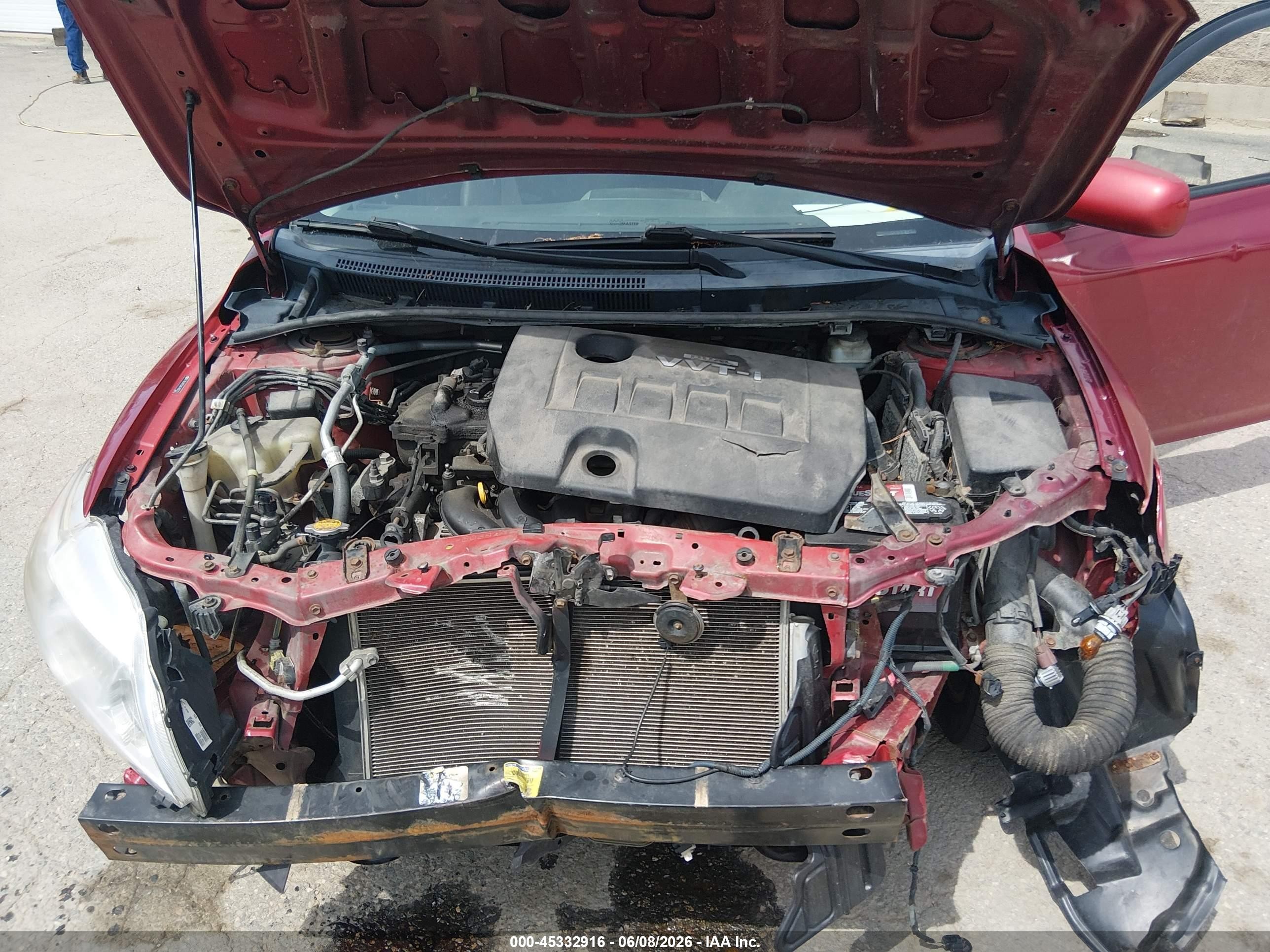 2010 Toyota Corolla S Burgundy vin: 2T1BU4EE0AC469279