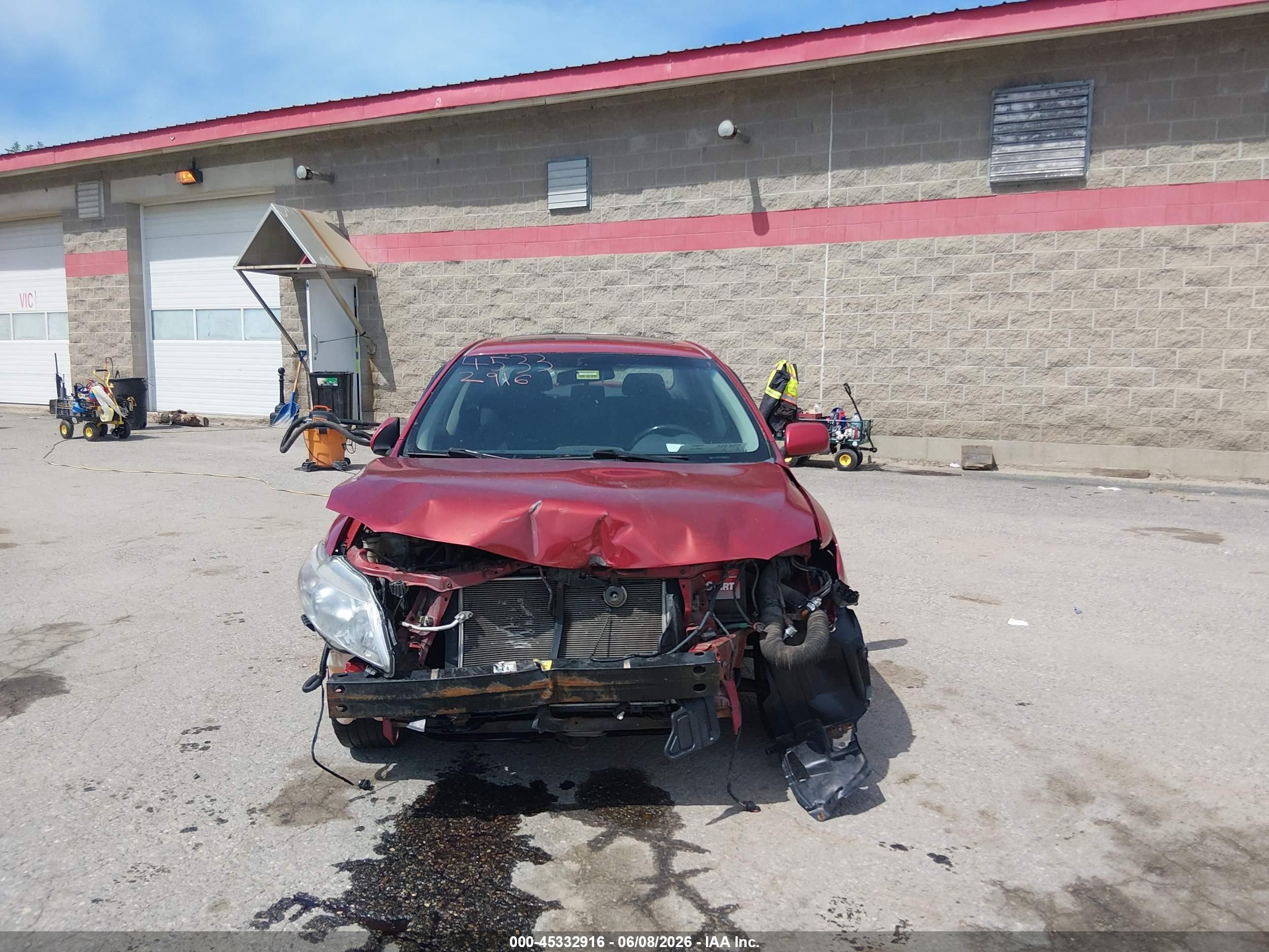 2010 Toyota Corolla S Burgundy vin: 2T1BU4EE0AC469279