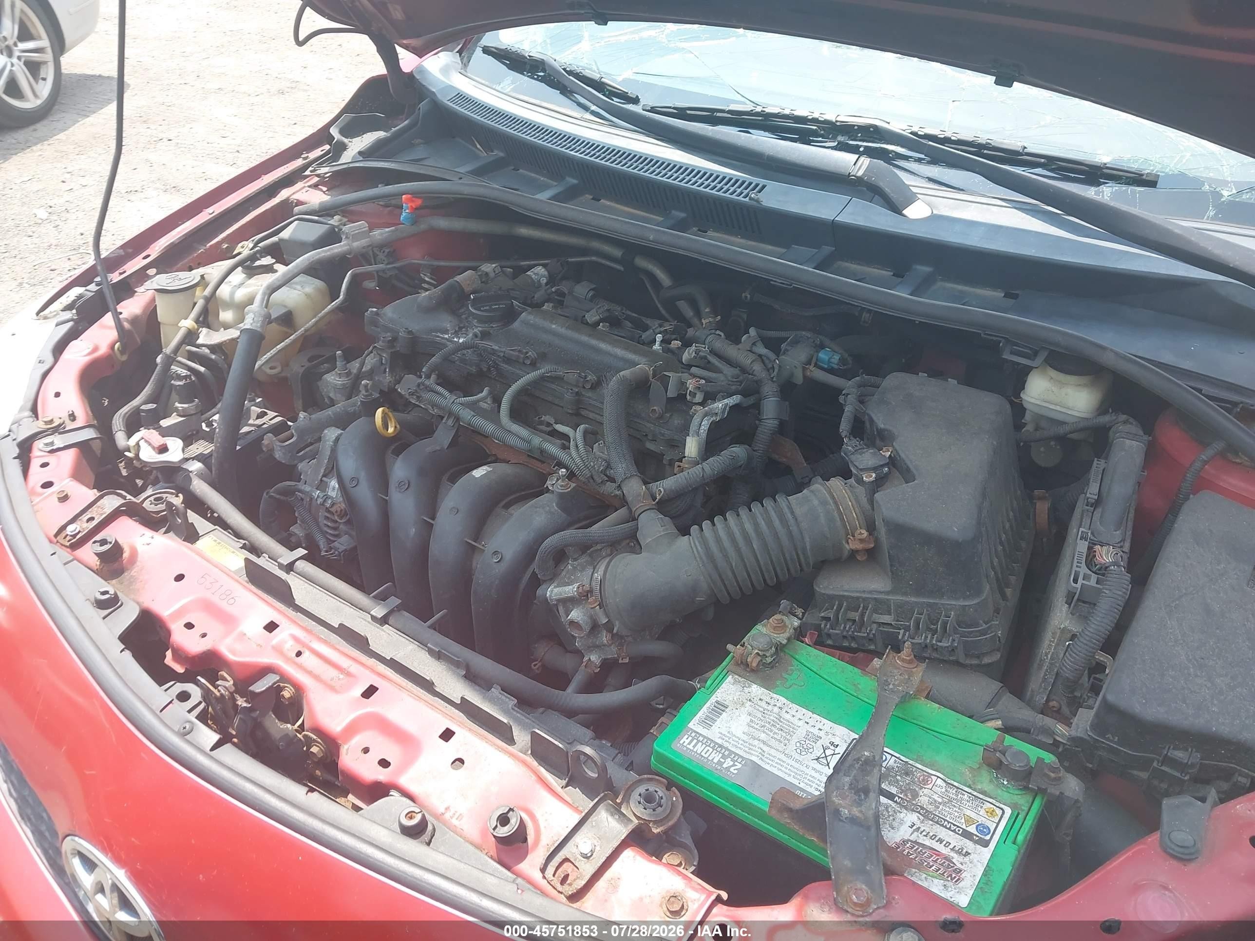 2010 Toyota Corolla S Красный vin: 2T1BU4EE0AC471663