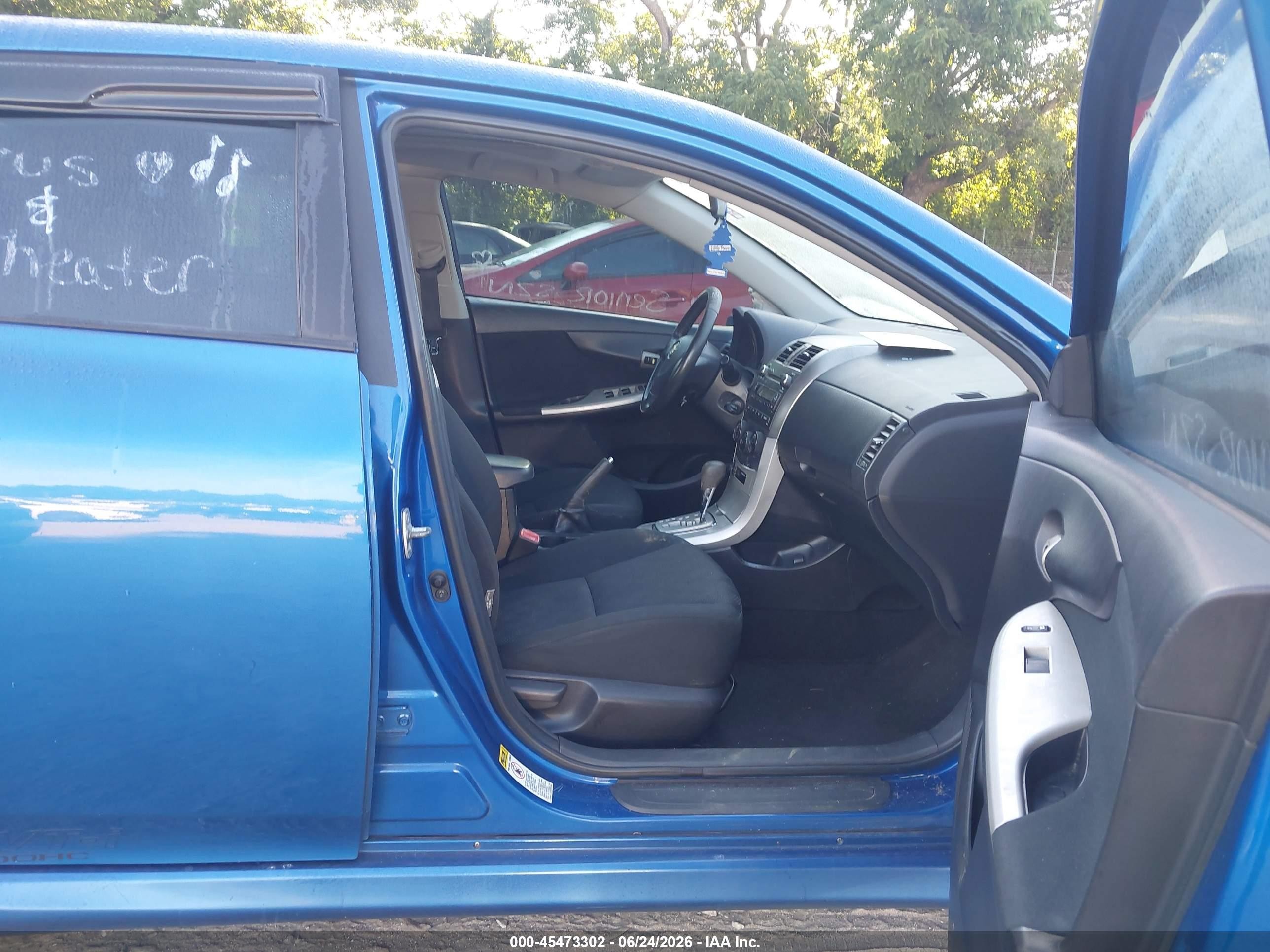 2010 Toyota Corolla S Blue vin: 2T1BU4EE0AC479035