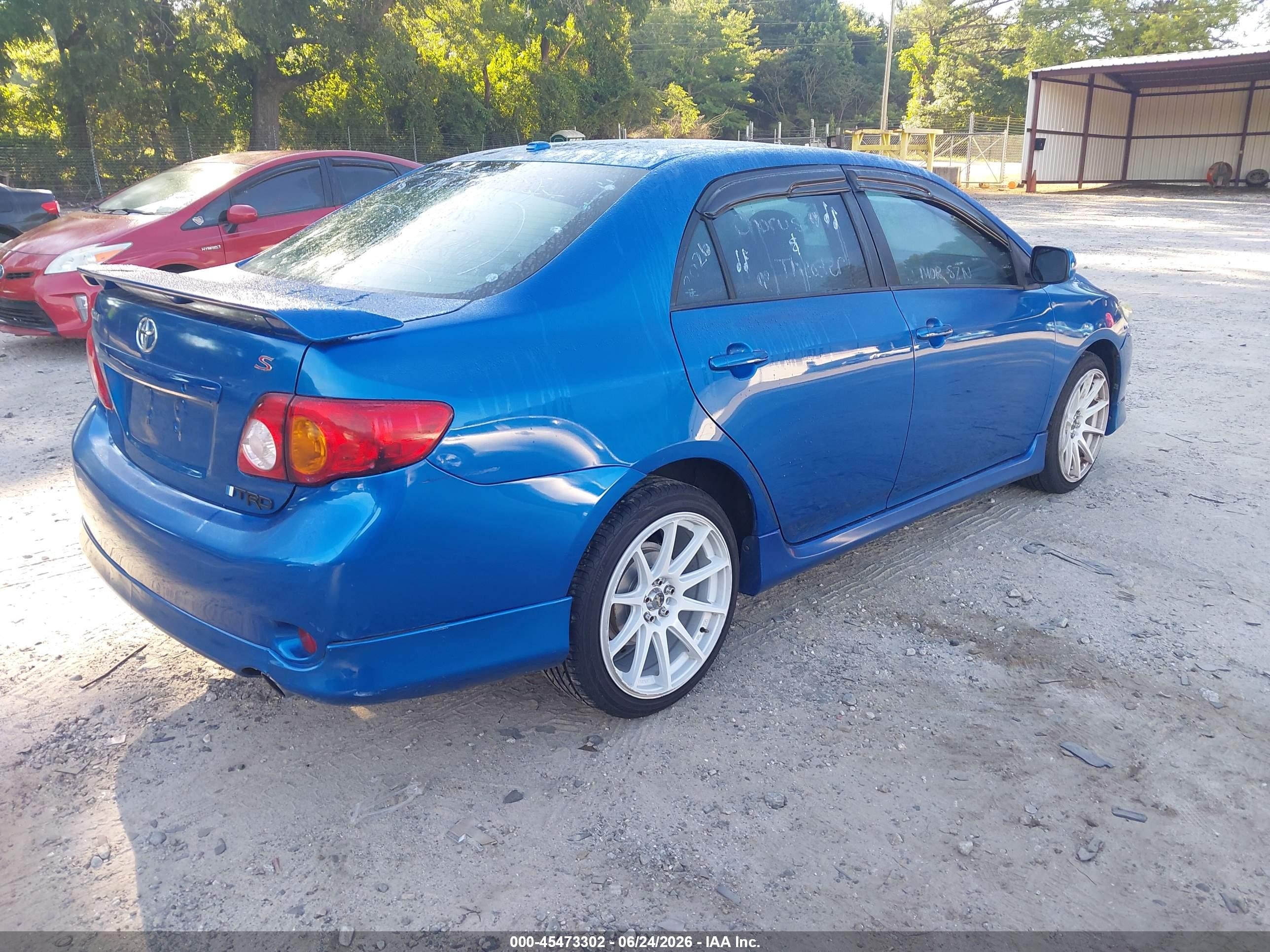 2010 Toyota Corolla S Blue vin: 2T1BU4EE0AC479035