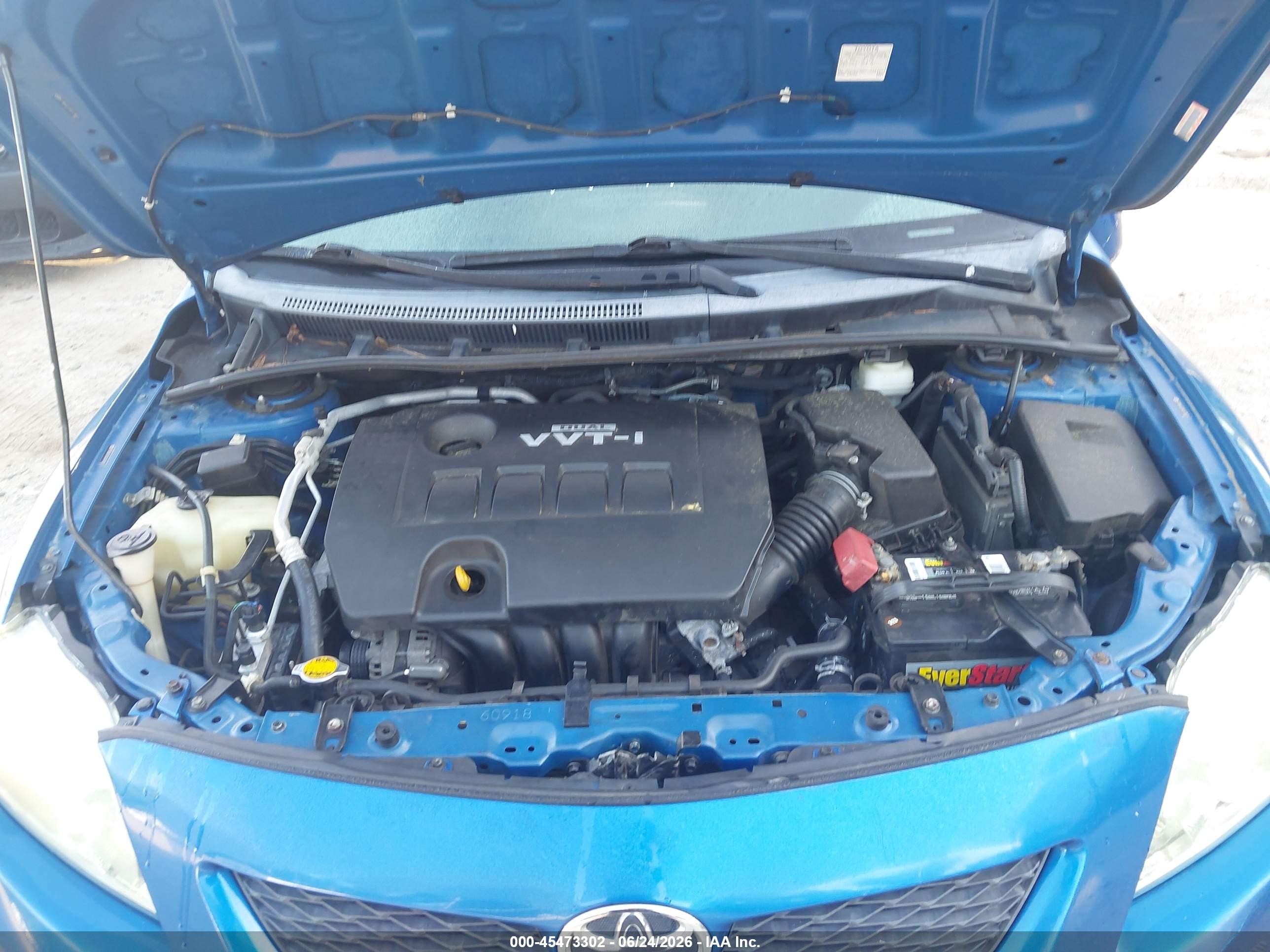 2010 Toyota Corolla S Blue vin: 2T1BU4EE0AC479035