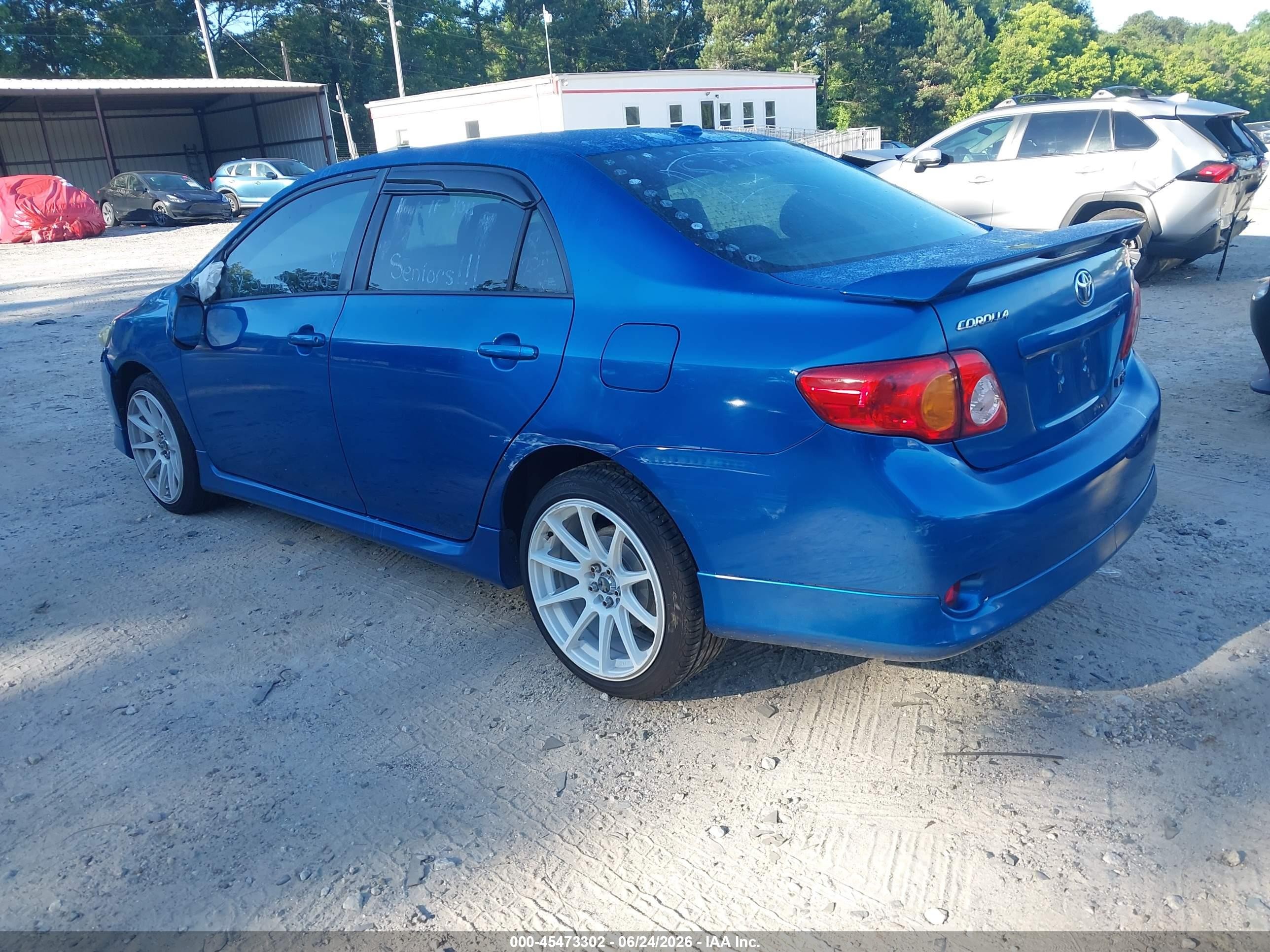 2010 Toyota Corolla S Blue vin: 2T1BU4EE0AC479035