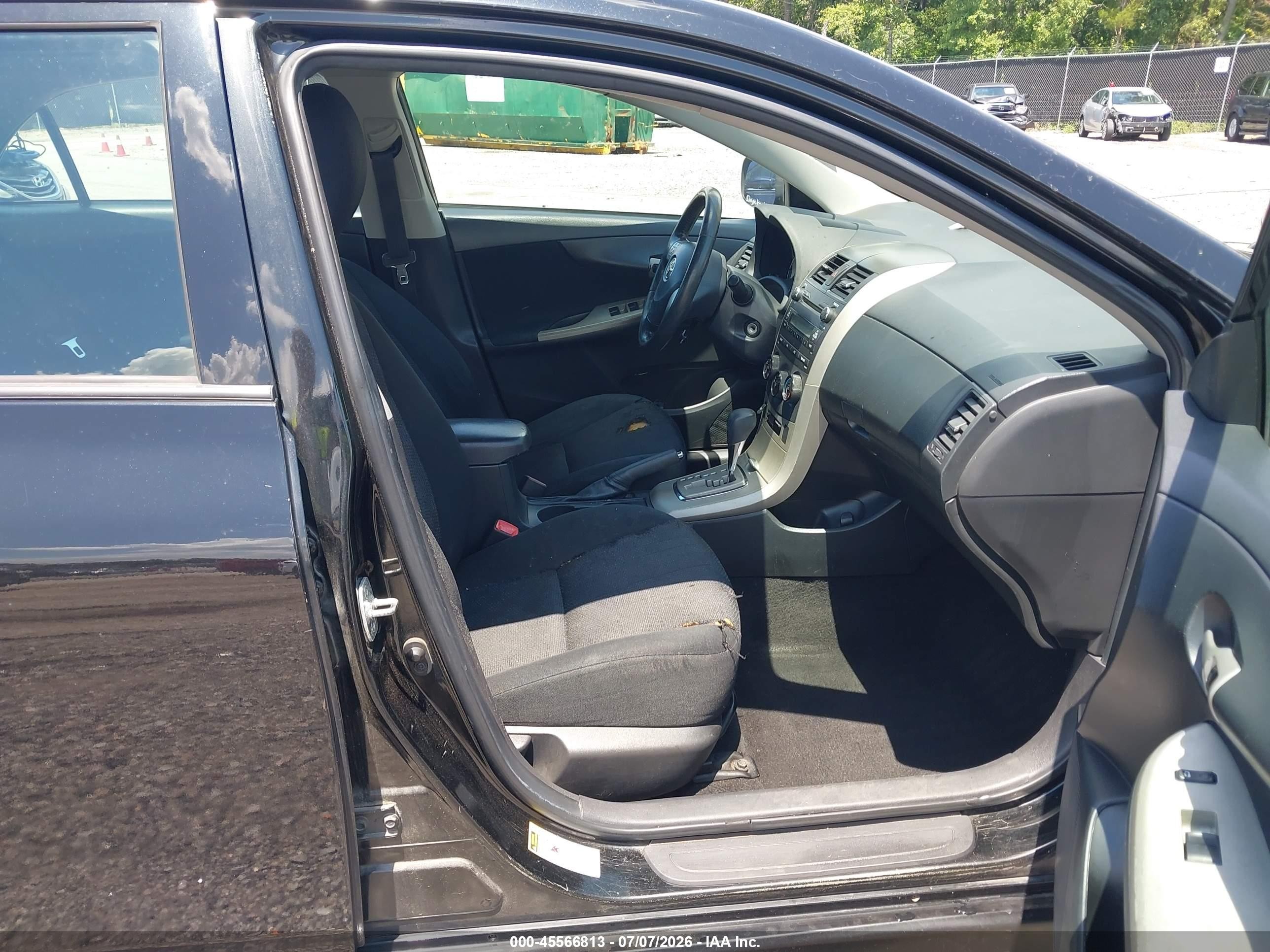 2010 Toyota Corolla S Black vin: 2T1BU4EE0AC479763