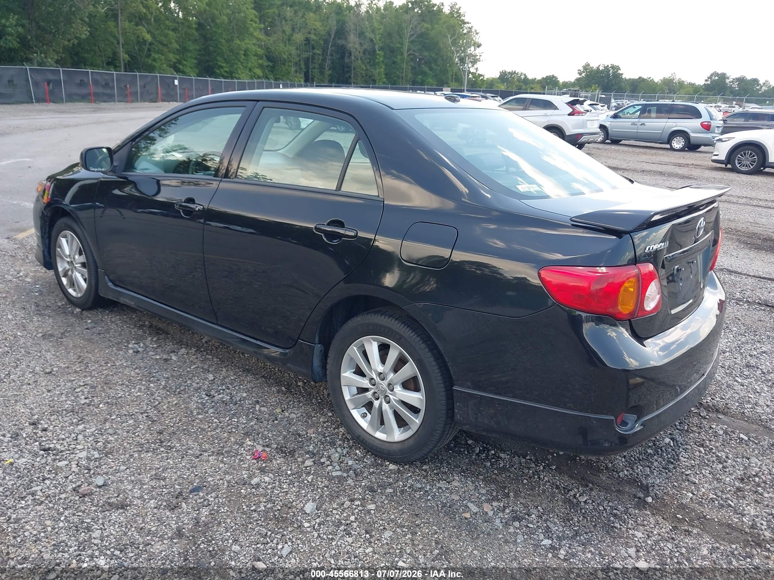 2010 Toyota Corolla S Black vin: 2T1BU4EE0AC479763