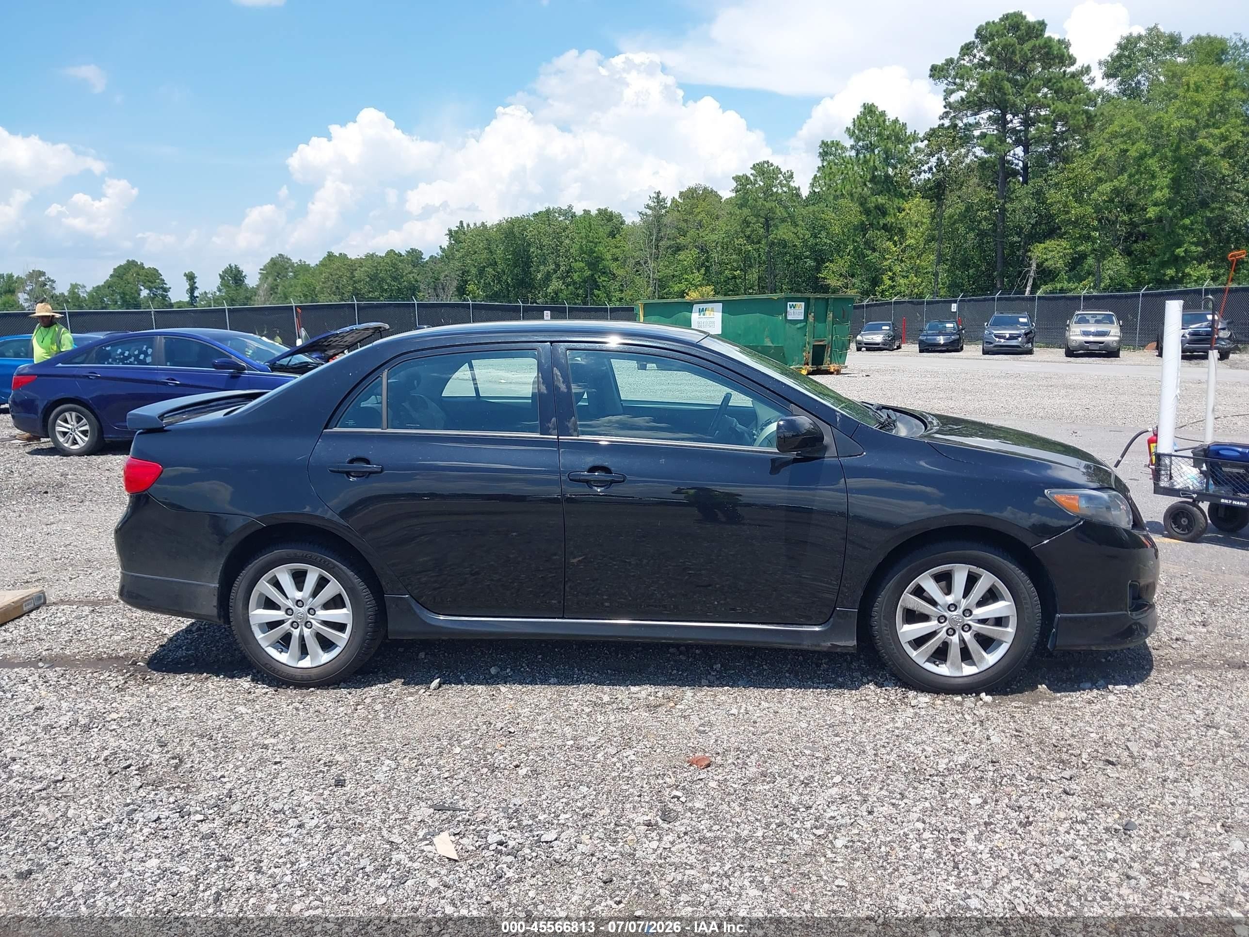 2010 Toyota Corolla S Black vin: 2T1BU4EE0AC479763