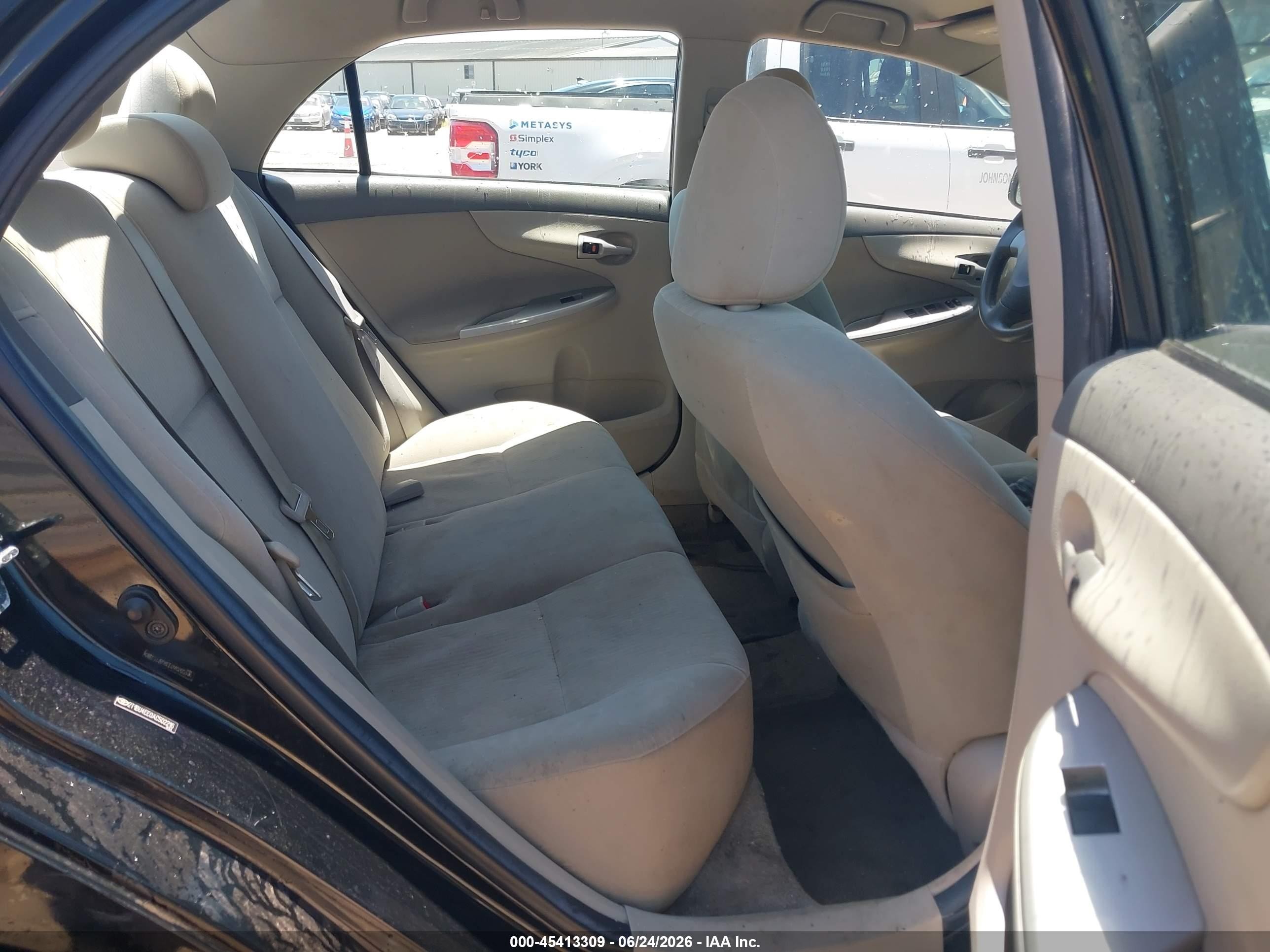2010 Toyota Corolla Le Черный vin: 2T1BU4EE0AC502216