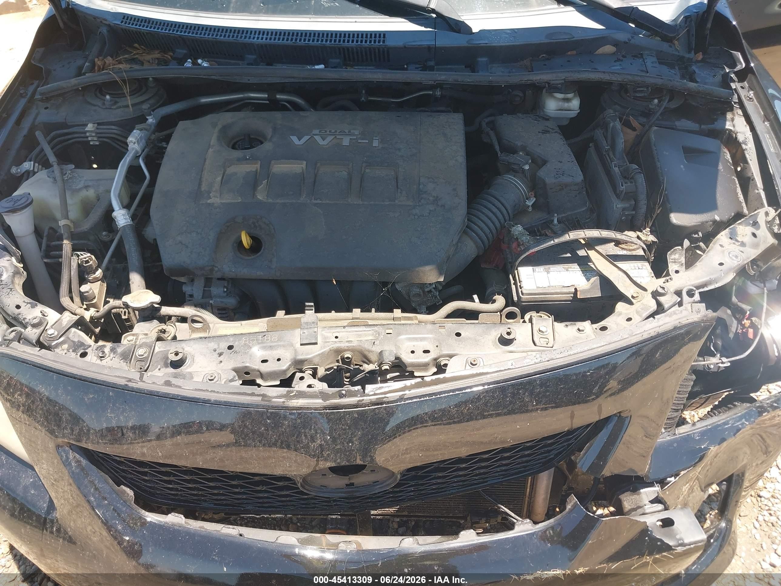 2010 Toyota Corolla Le Черный vin: 2T1BU4EE0AC502216