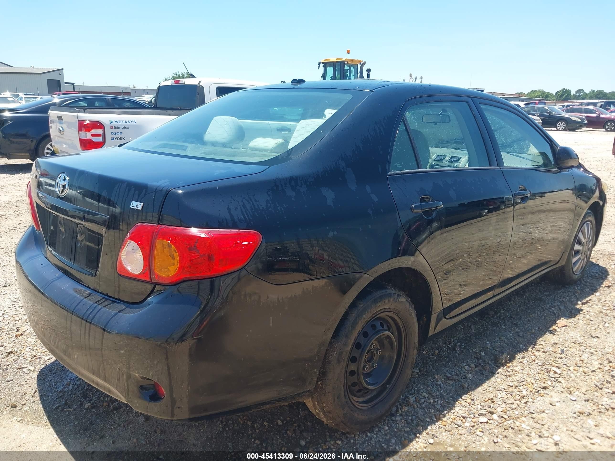 2010 Toyota Corolla Le Черный vin: 2T1BU4EE0AC502216