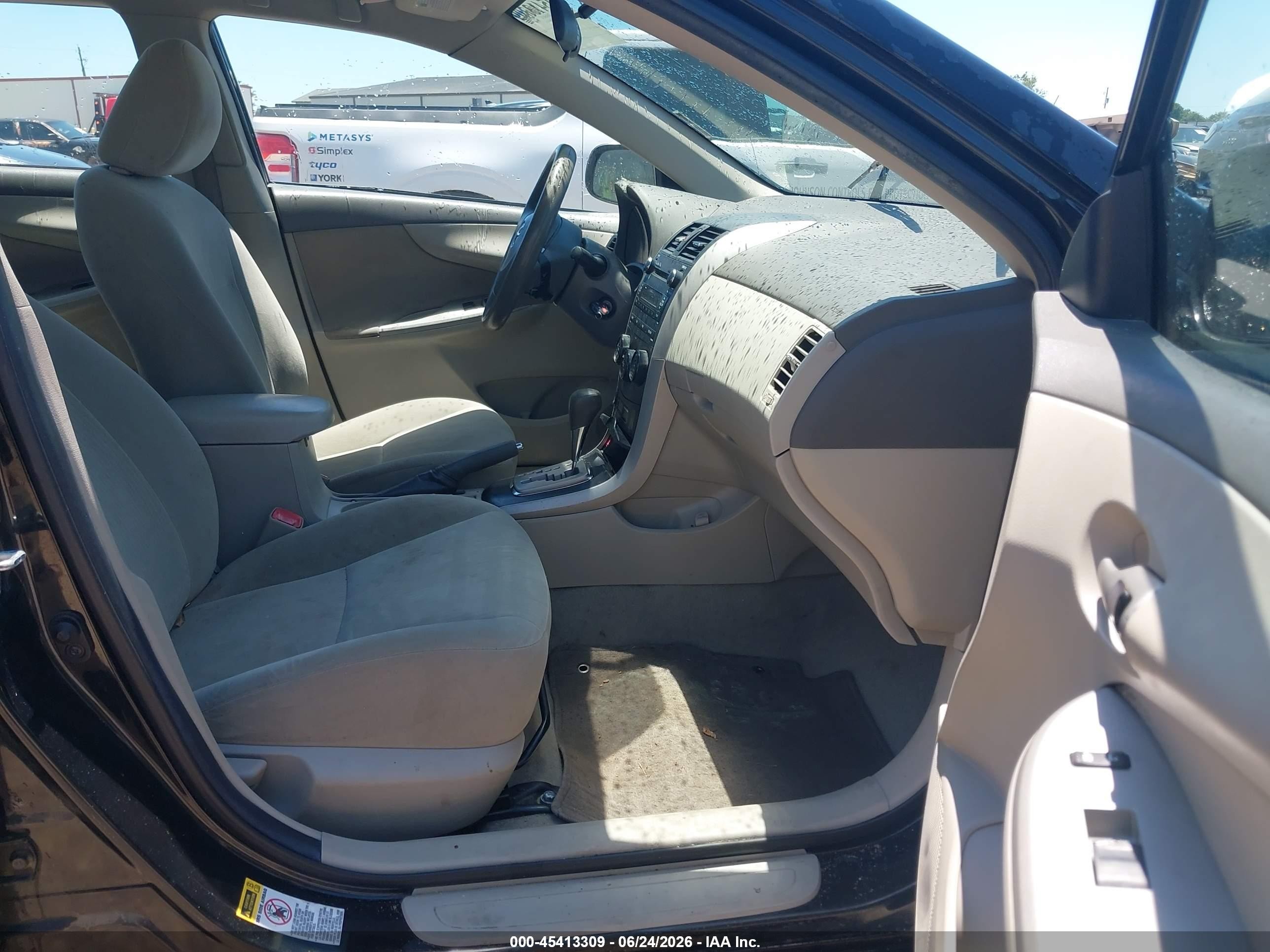 2010 Toyota Corolla Le Черный vin: 2T1BU4EE0AC502216