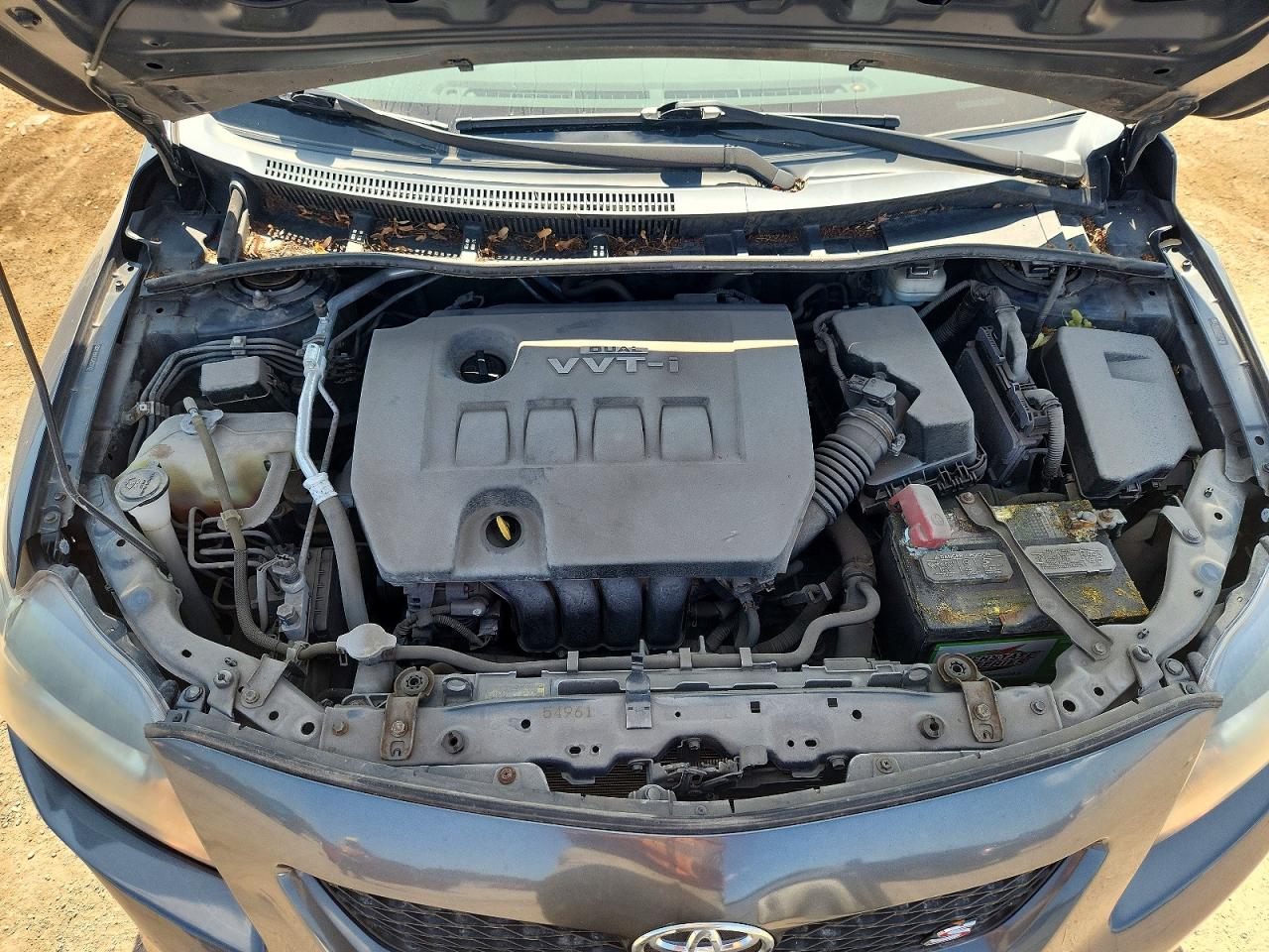 2010 Toyota Corolla S Серый vin: 2T1BU4EE0AC521428