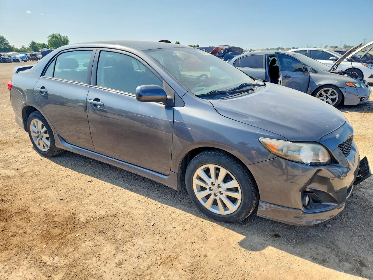 2010 Toyota Corolla S Серый vin: 2T1BU4EE0AC521428