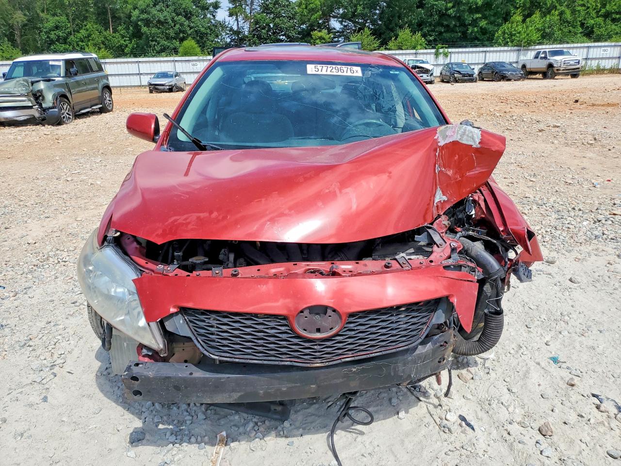 2010 Toyota Corolla Le Red vin: 2T1BU4EE0AC523437