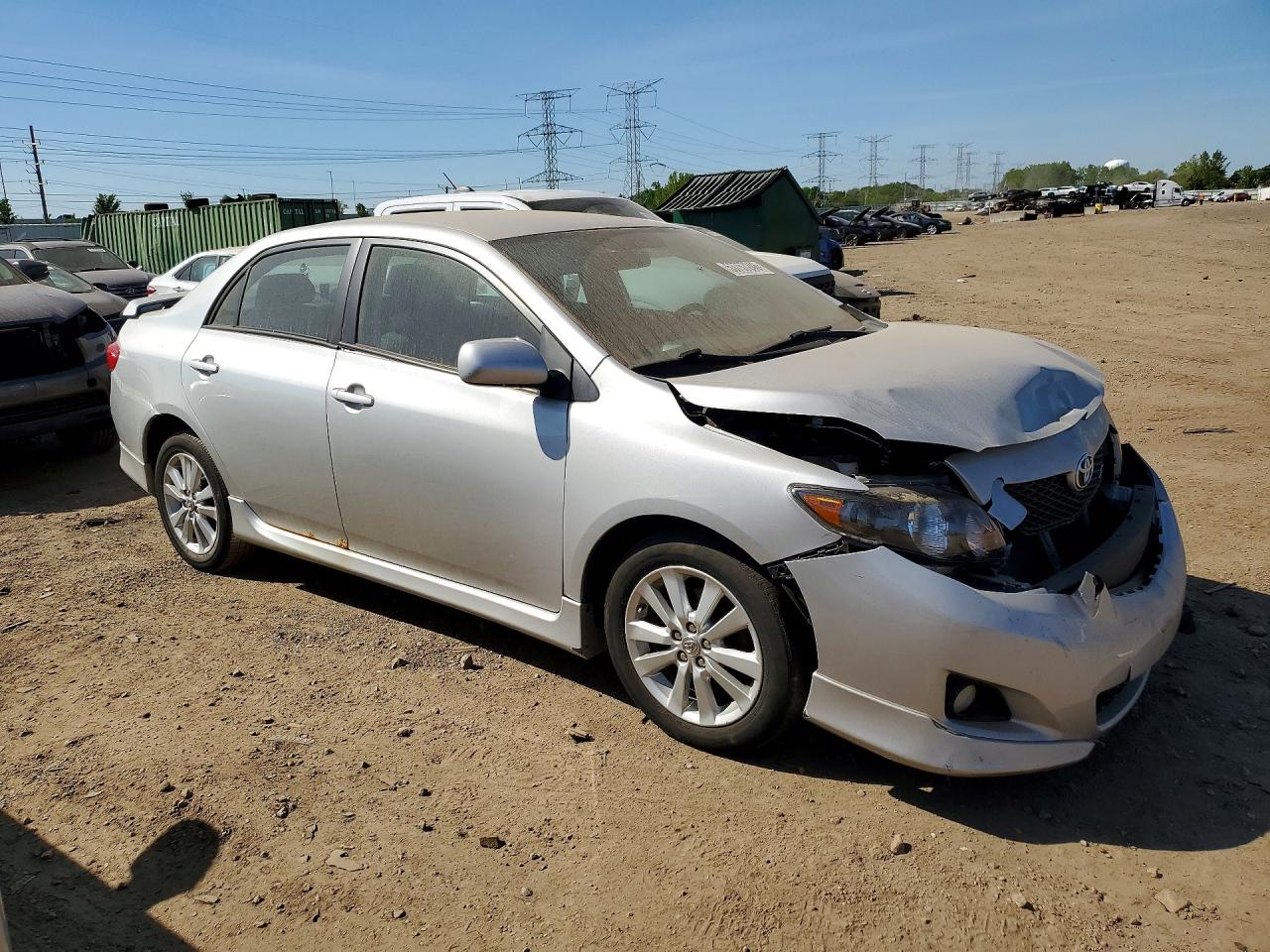 2010 Toyota Corolla S Серебряный vin: 2T1BU4EE0AC534423