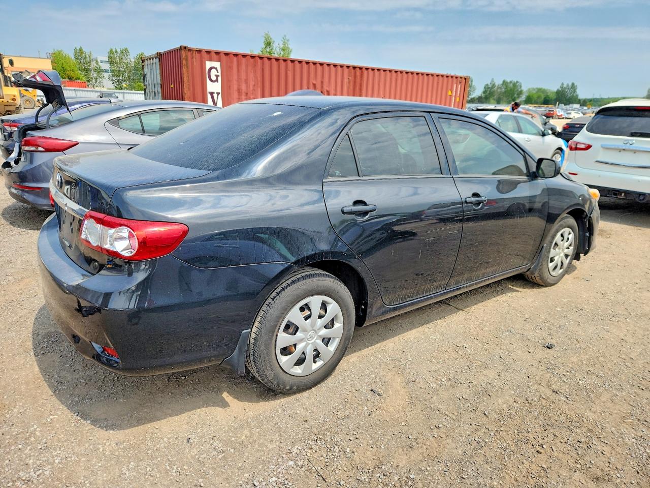 2011 Toyota Corolla Base Black vin: 2T1BU4EE0BC550932