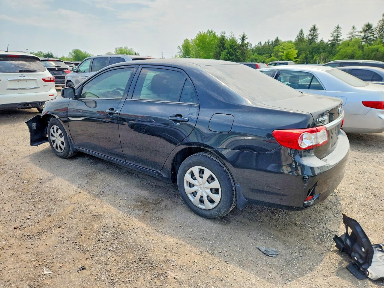 2011 Toyota Corolla Base Black vin: 2T1BU4EE0BC550932