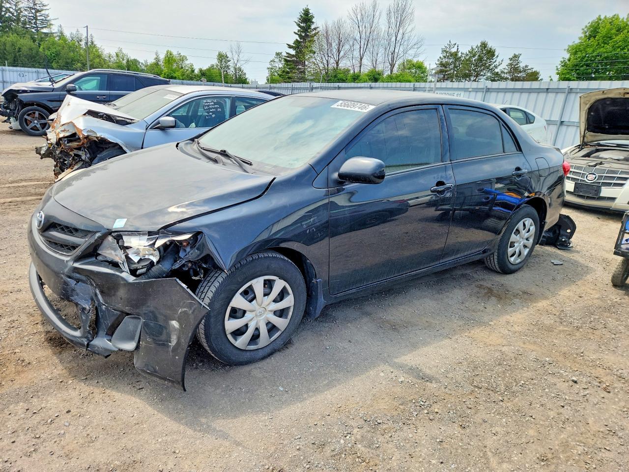 2011 Toyota Corolla Base Black vin: 2T1BU4EE0BC550932